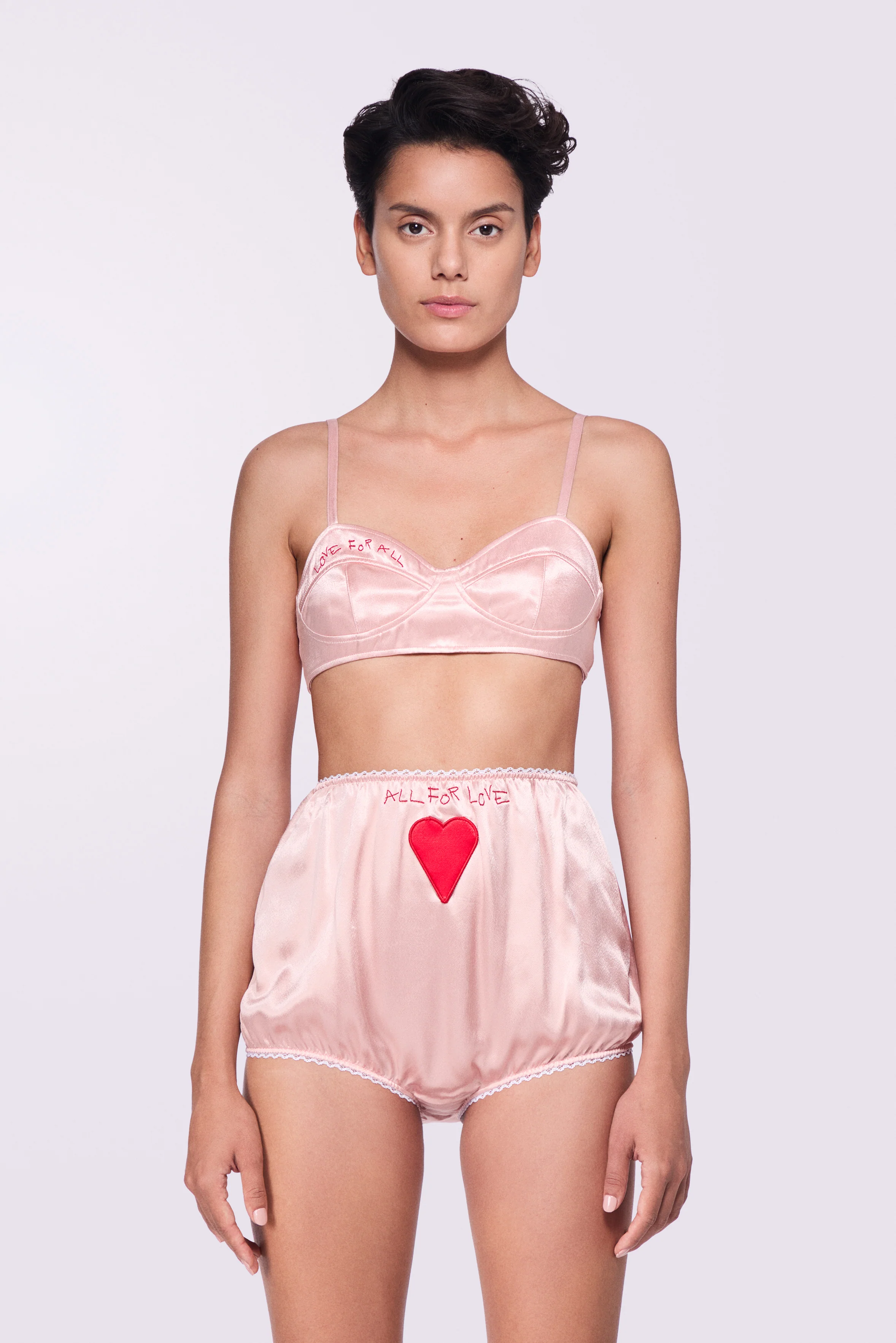 Embroidered Bralette Pink - Image 2
