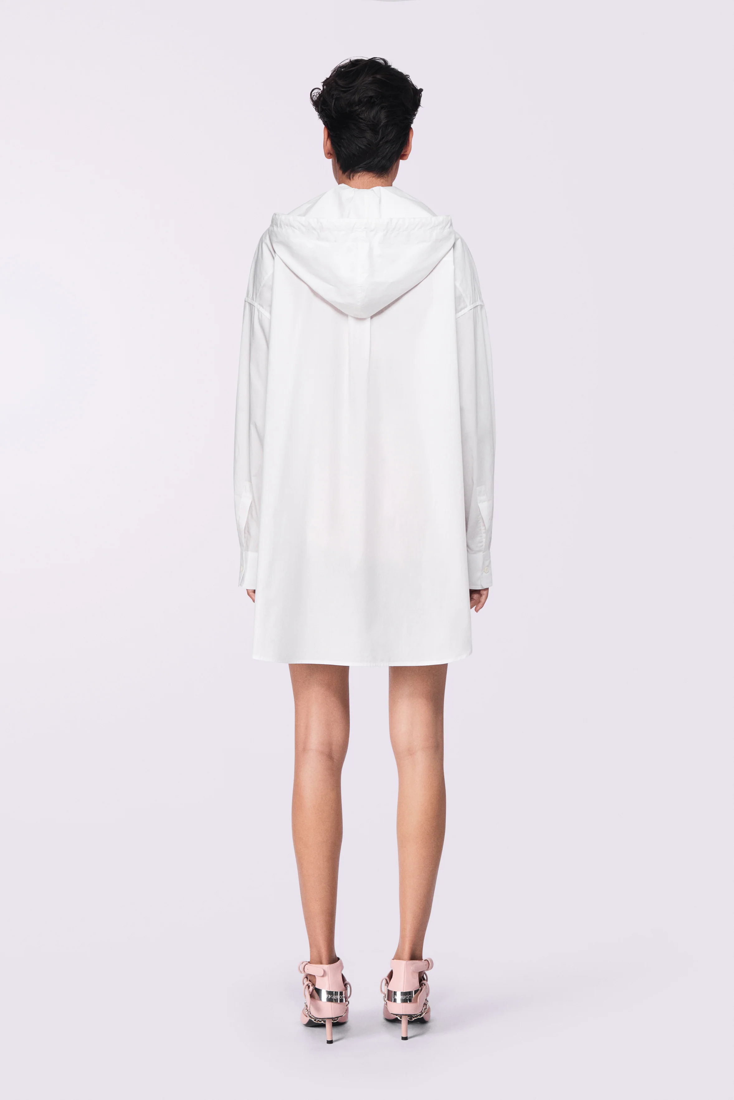 Hooded Shirt White - Image 3