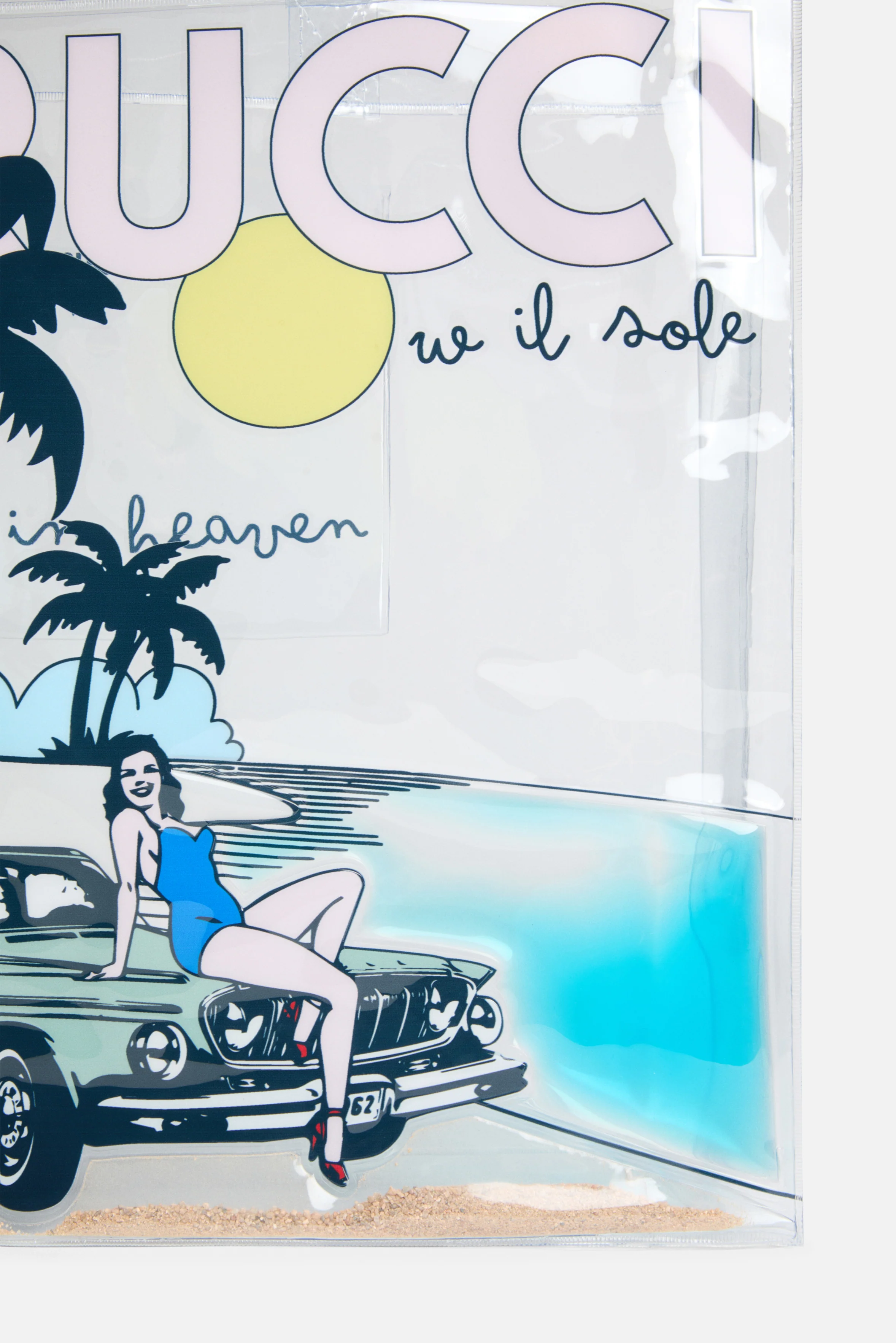Logo Pin Up Car Tote Bag Multi - Image 5