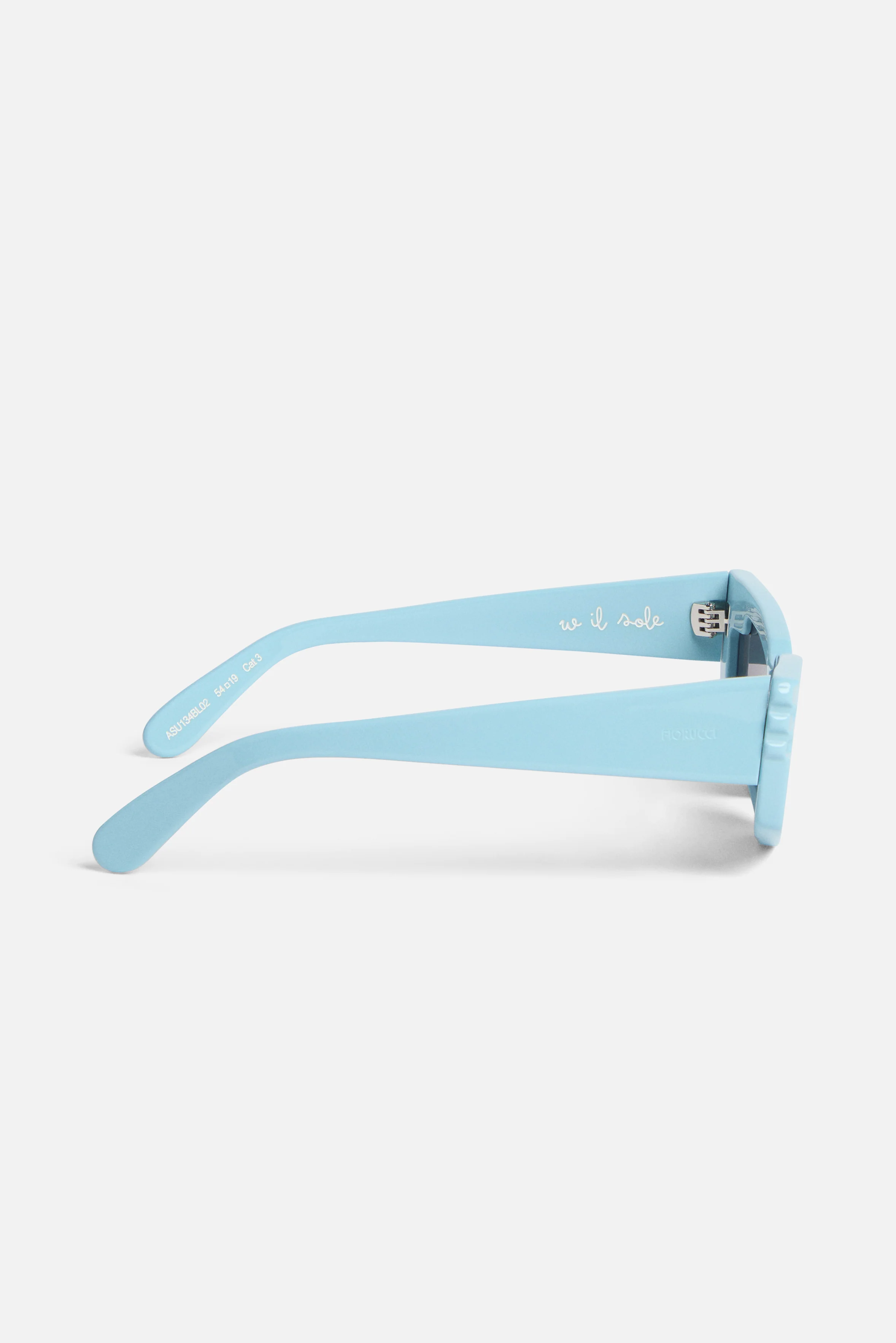 Rectangular Wing Sunglasses Blue - Image 2