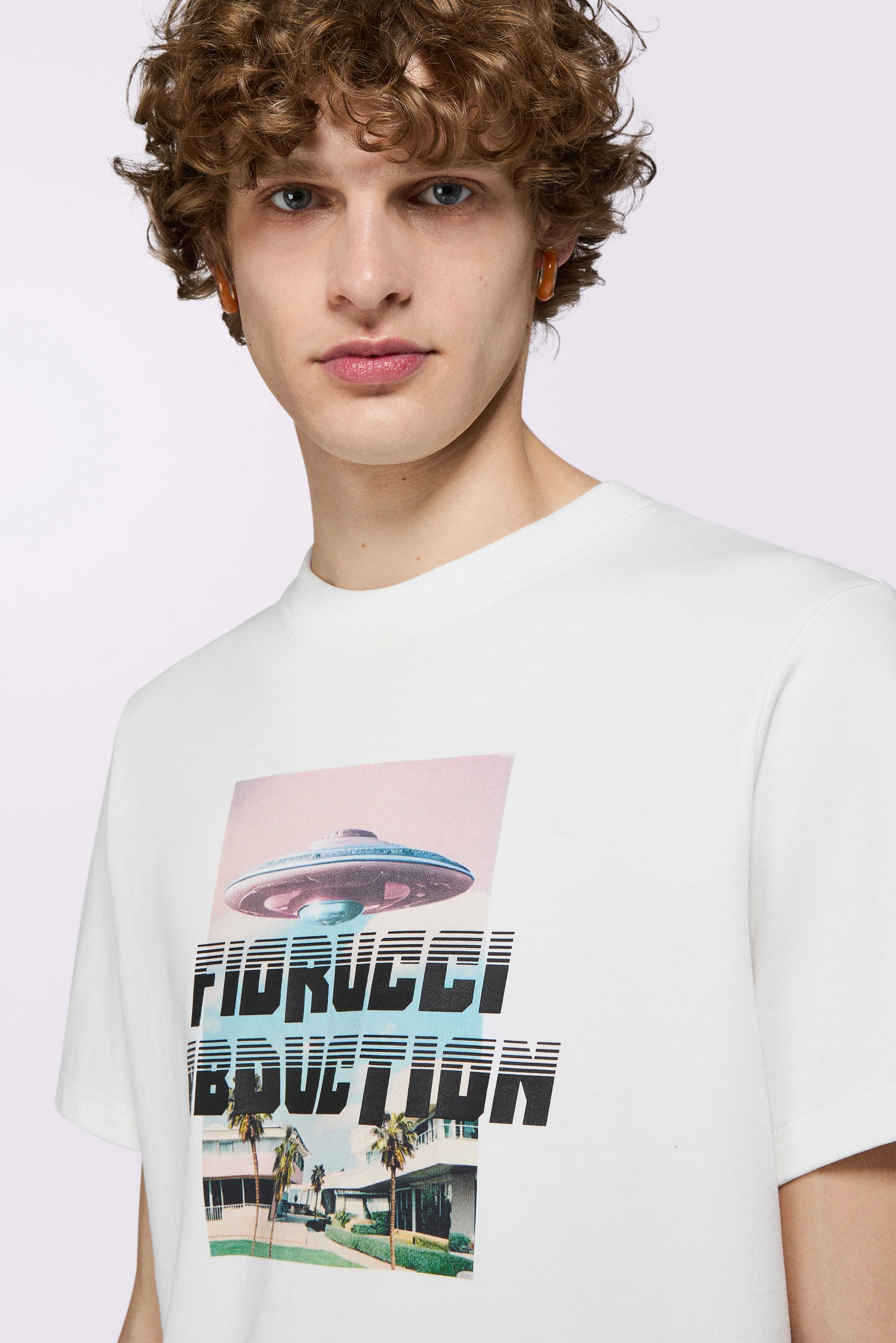 Abduction Regular T-Shirt Cream - Image 4