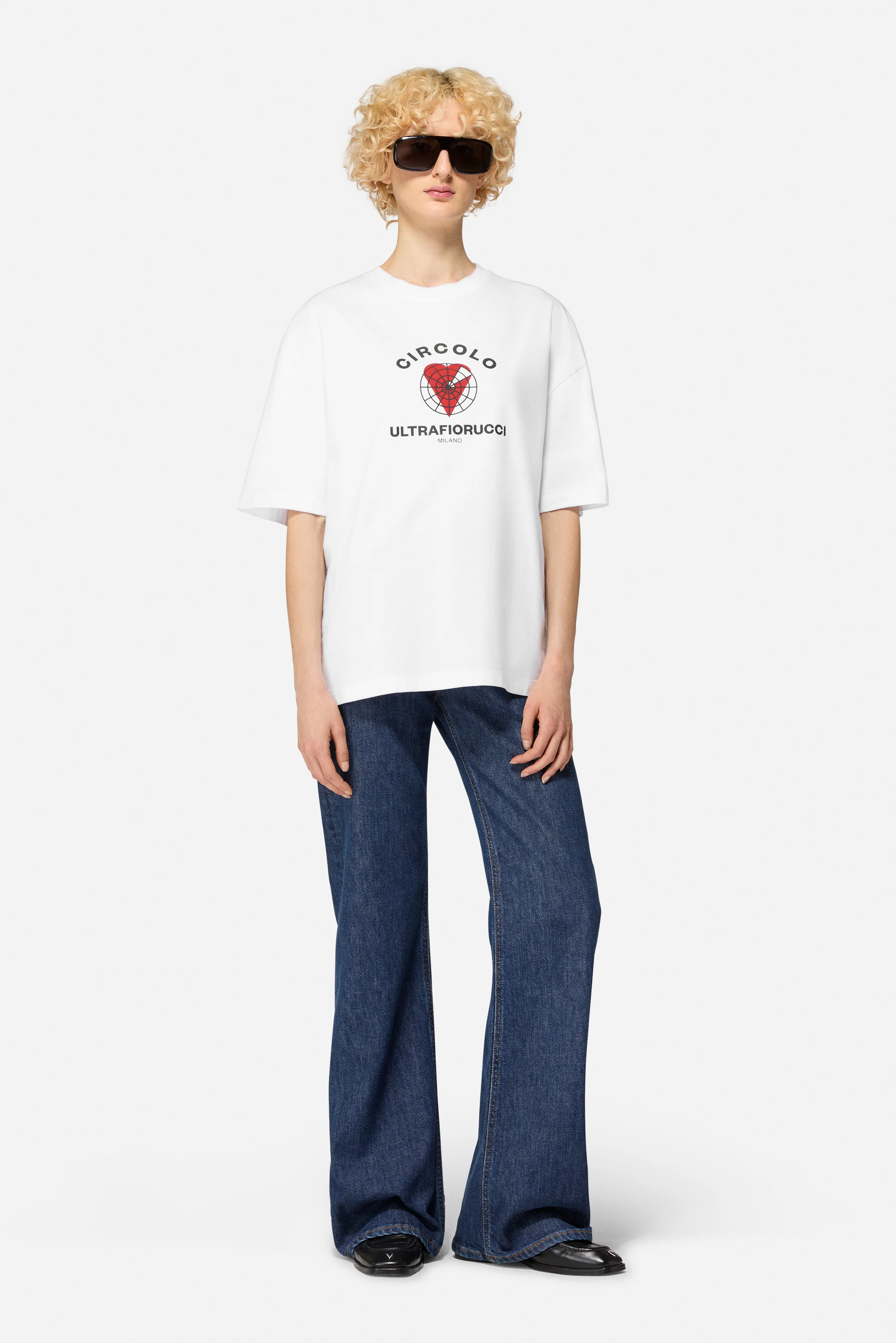 Circolo Ultra Fiorucci Relaxed T-Shirt White - Image 3