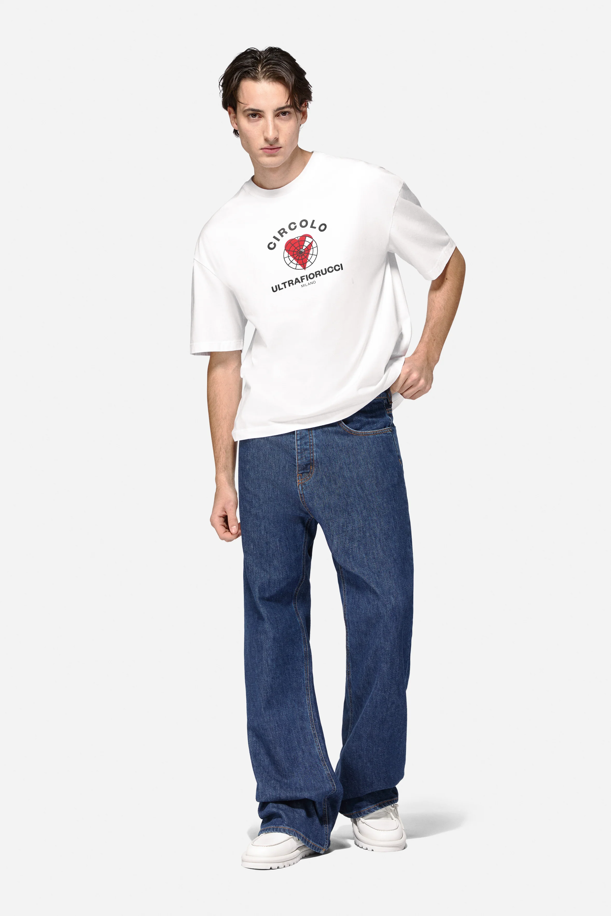 Circolo Ultra Fiorucci Relaxed T-Shirt White - Image 4