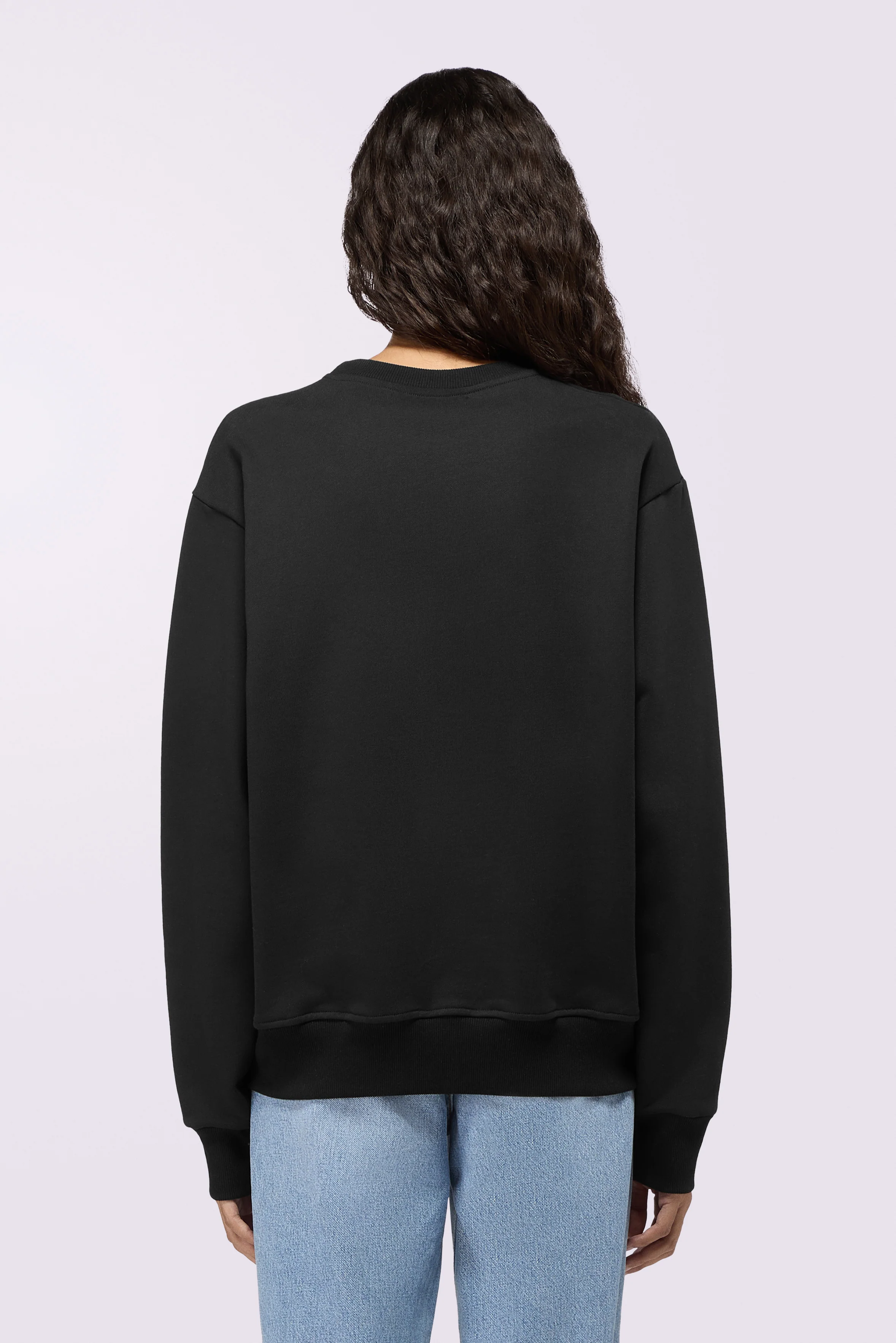 Fish Eye Logo Patch Regular Sweatshirt Black - Image 3