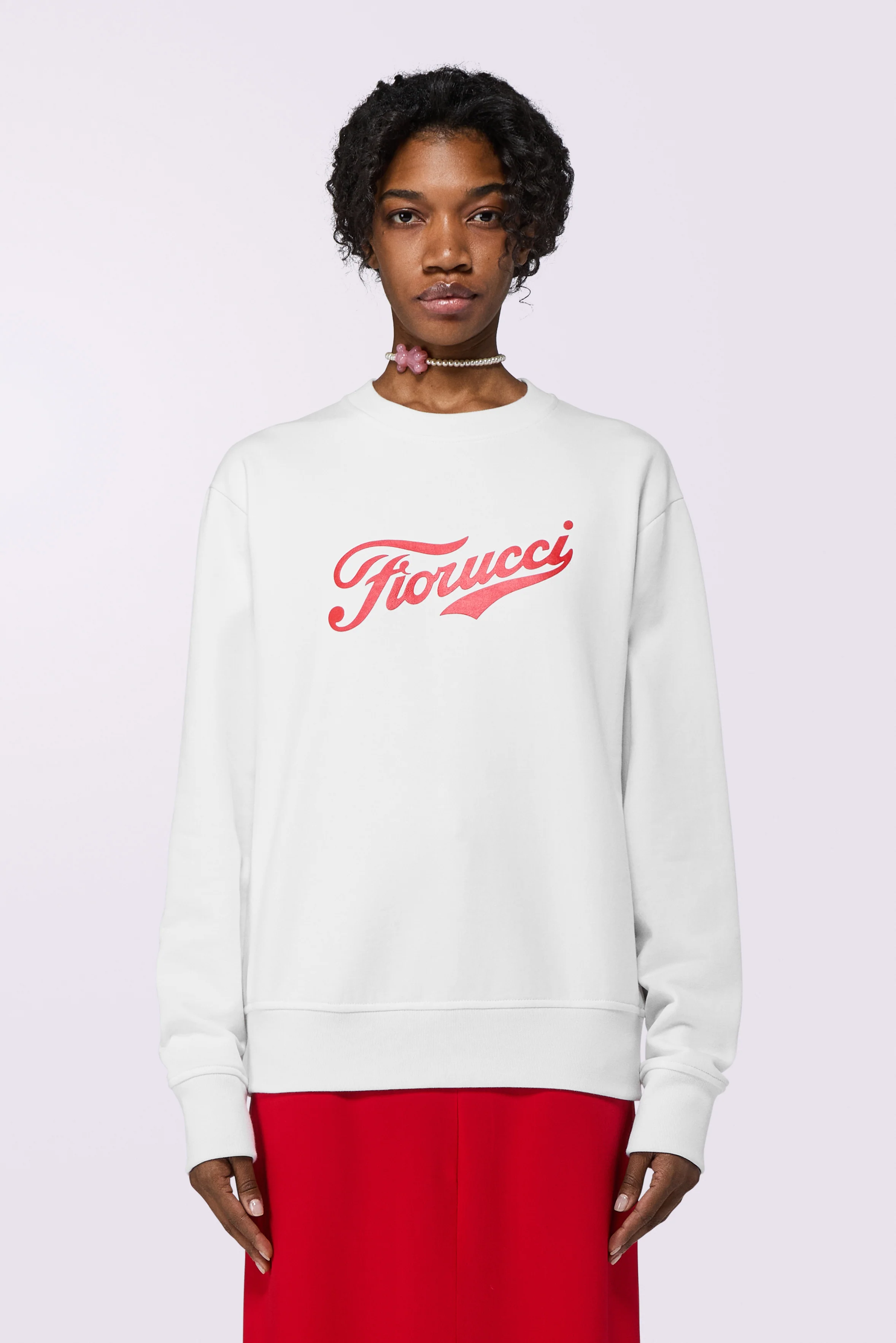 Varsity Logo Regular Sweatshirt White - Image 2