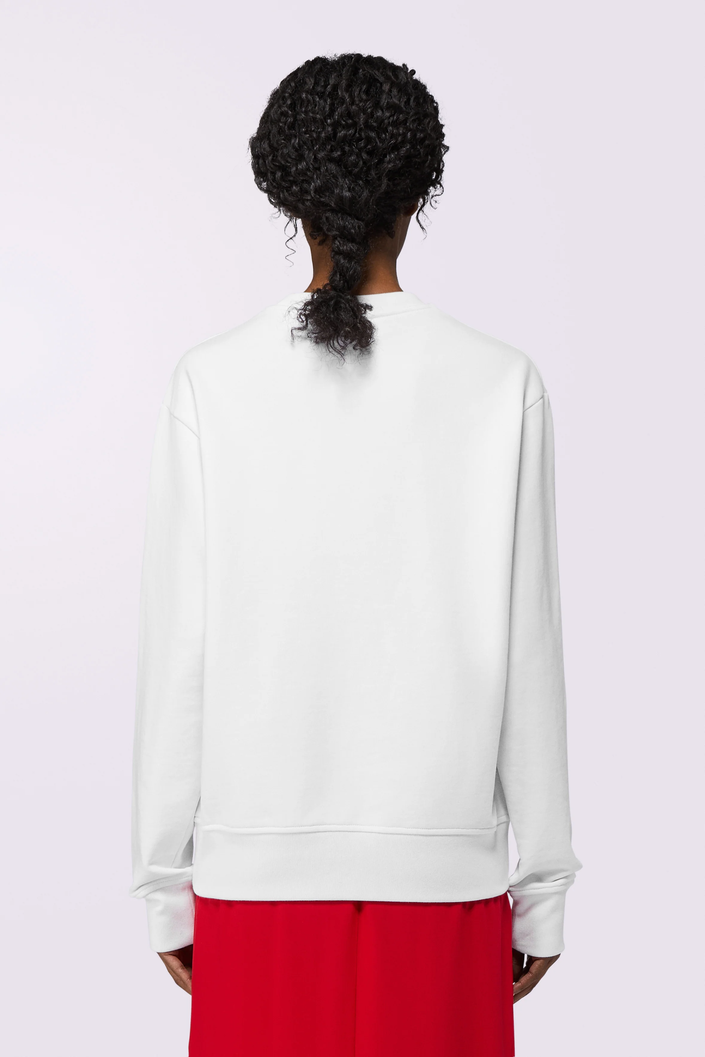 Varsity Logo Regular Sweatshirt White - Image 3