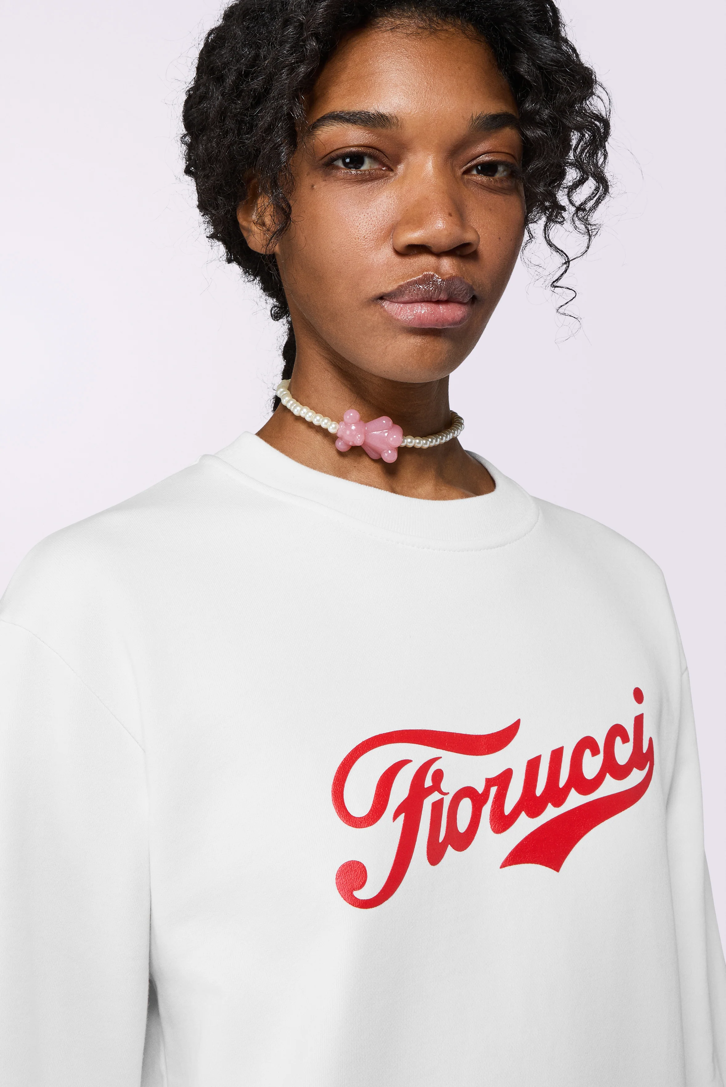Varsity Logo Regular Sweatshirt White - Image 4