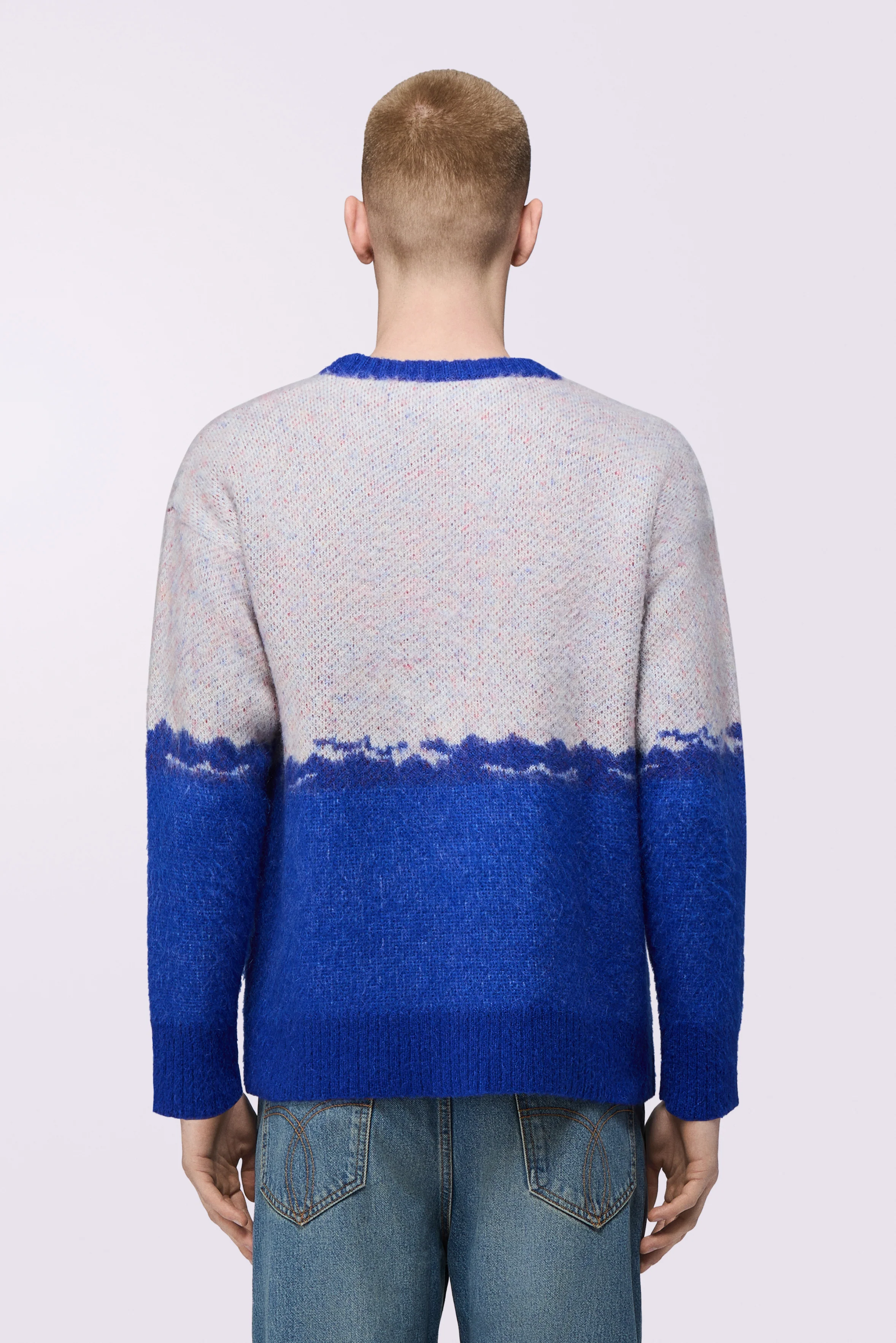 Windsurfing Mohair Jumper Blue - Image 3