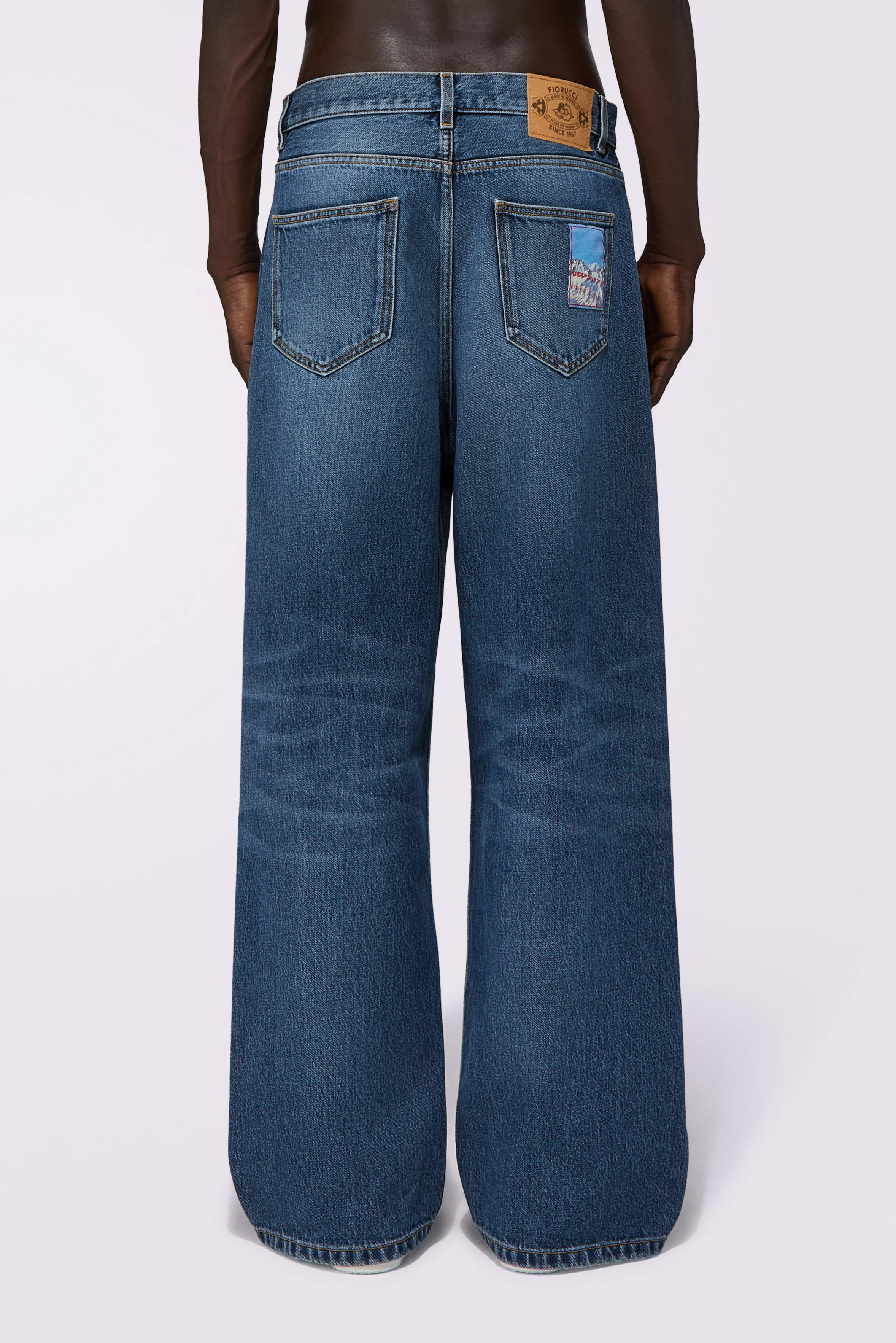 Winter Waterskiing Baggy Jeans Mid Blue - Image 3