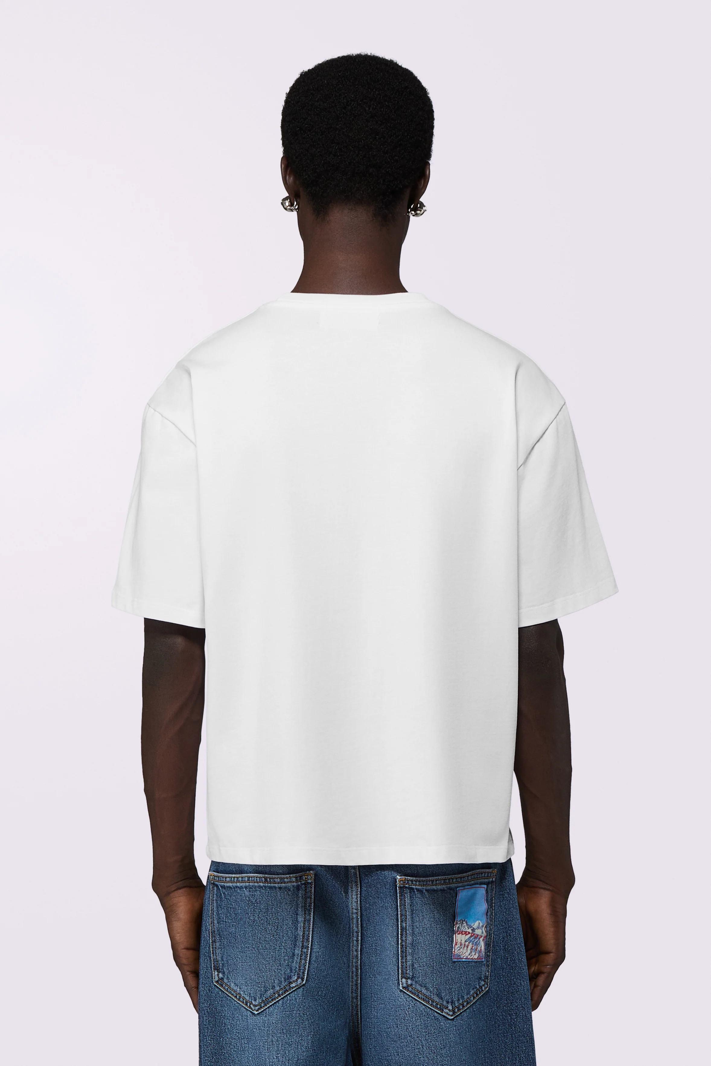 Winter Waterskiing Boxy Relaxed T-Shirt White - Image 3