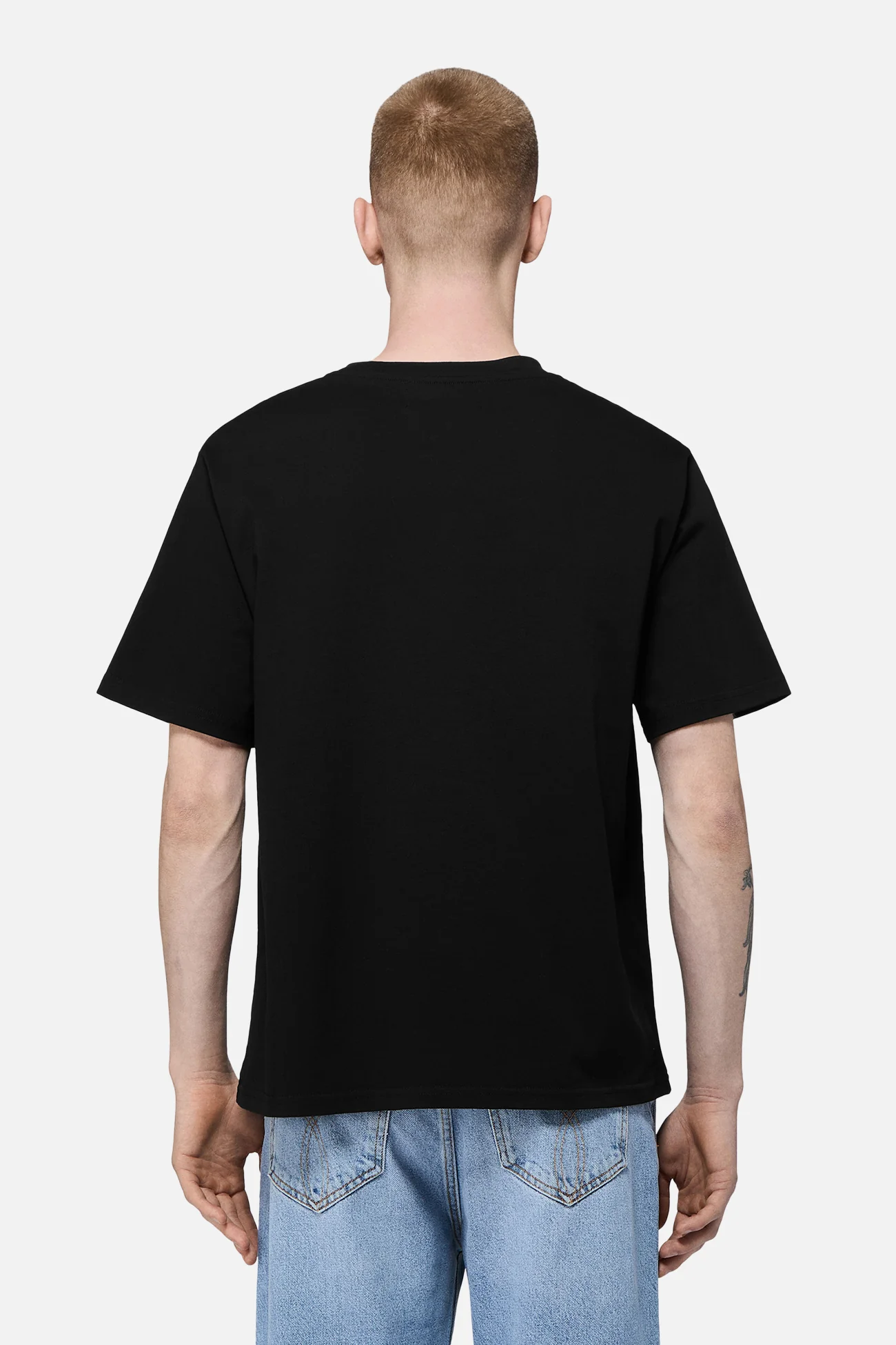 Cherry Mouth Graphic Regular T-Shirt Black - Image 3