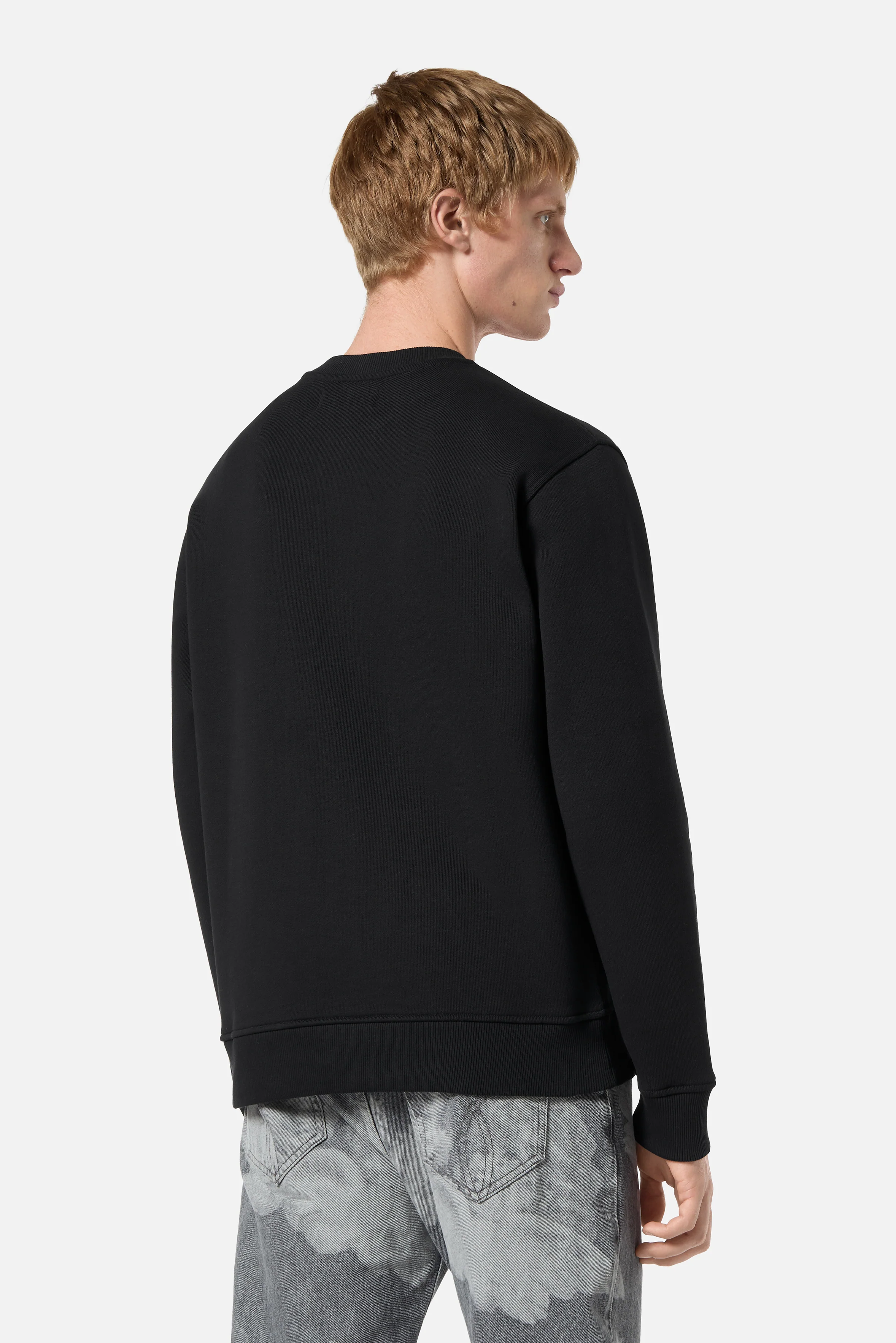 Angels Patch Regular Sweatshirt Black - Image 5