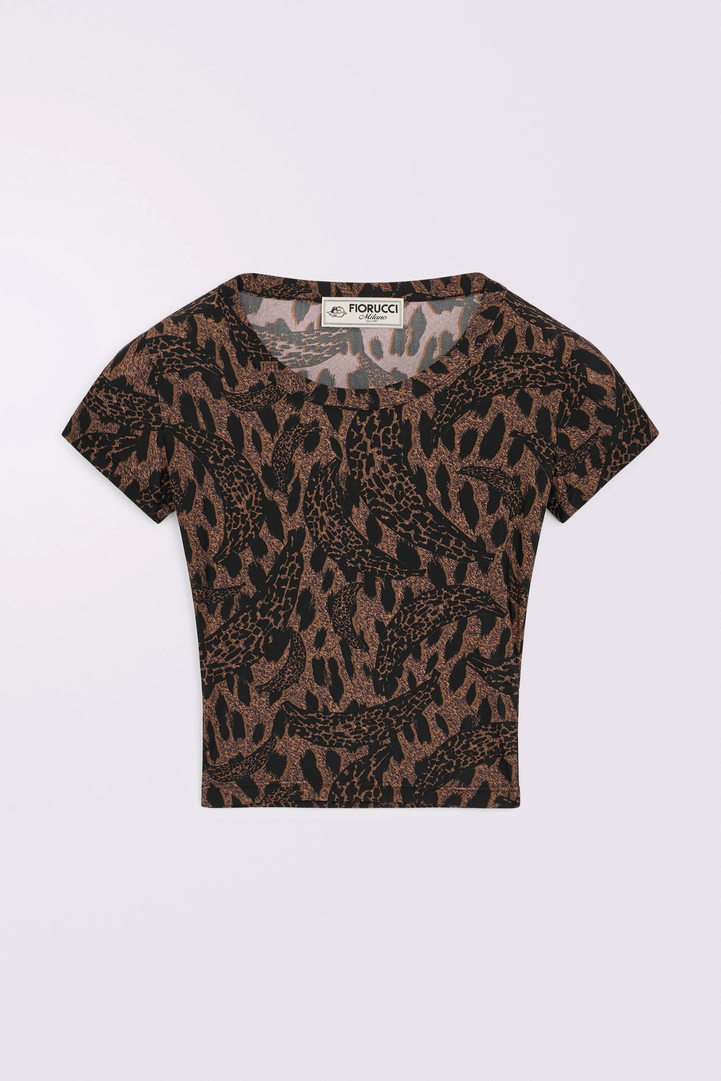 Banimalier Cropped T-Shirt Brown