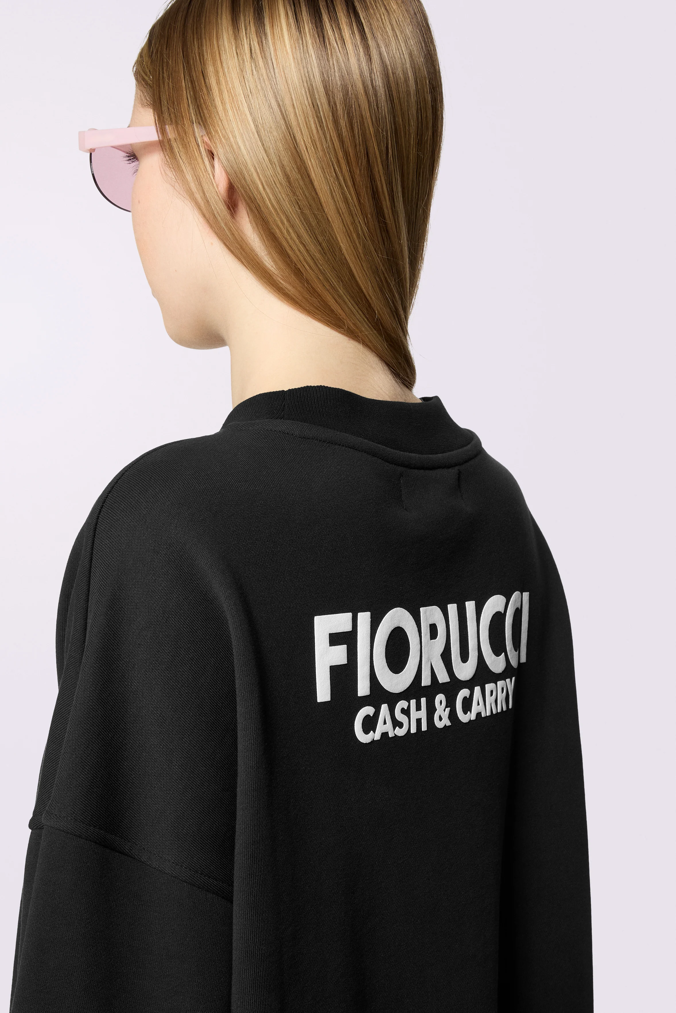 Cash and Carry Relaxed Sweatshirt Black - Image 4