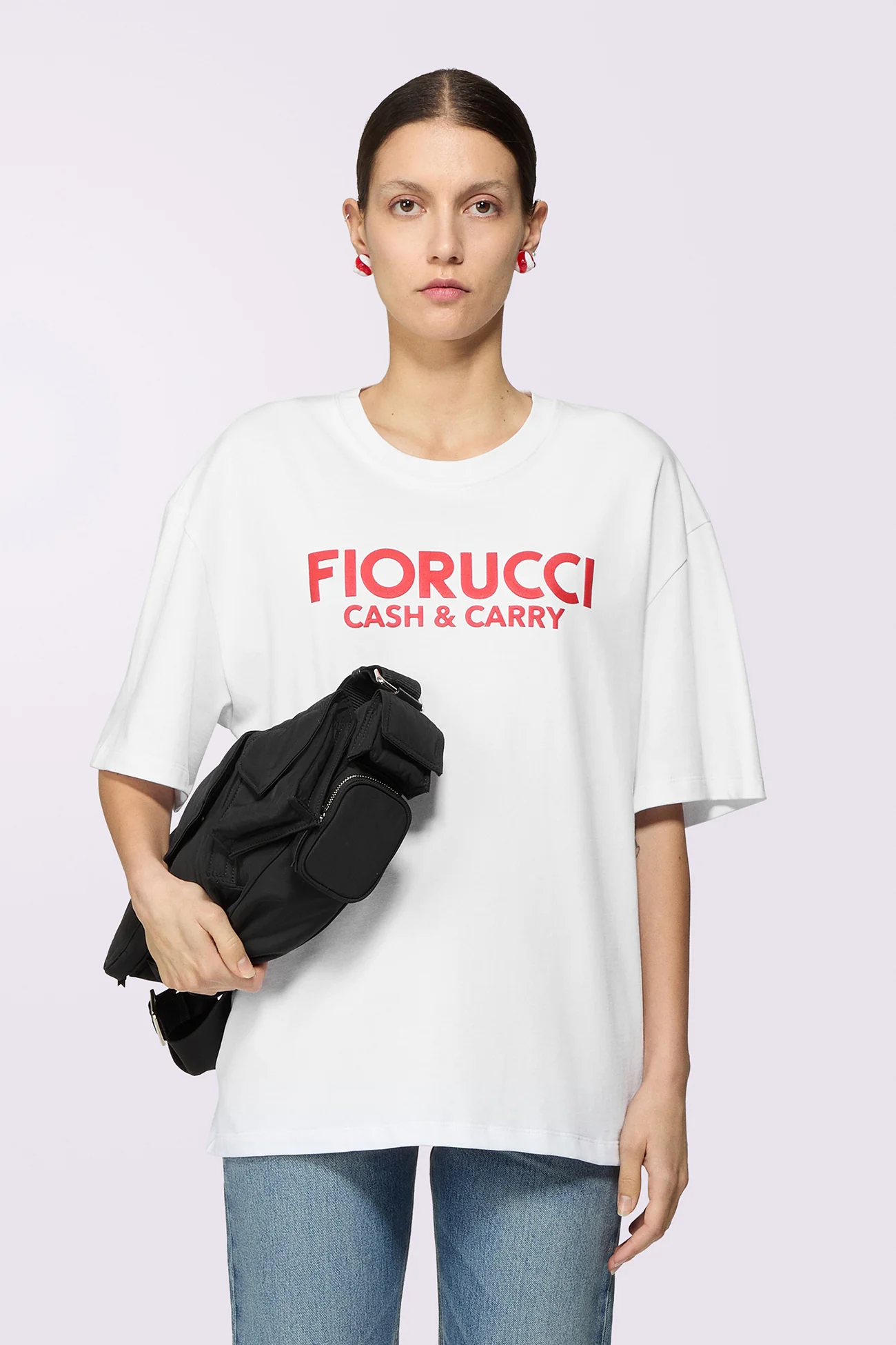 Cash and Carry Relaxed T-Shirt White - Image 2