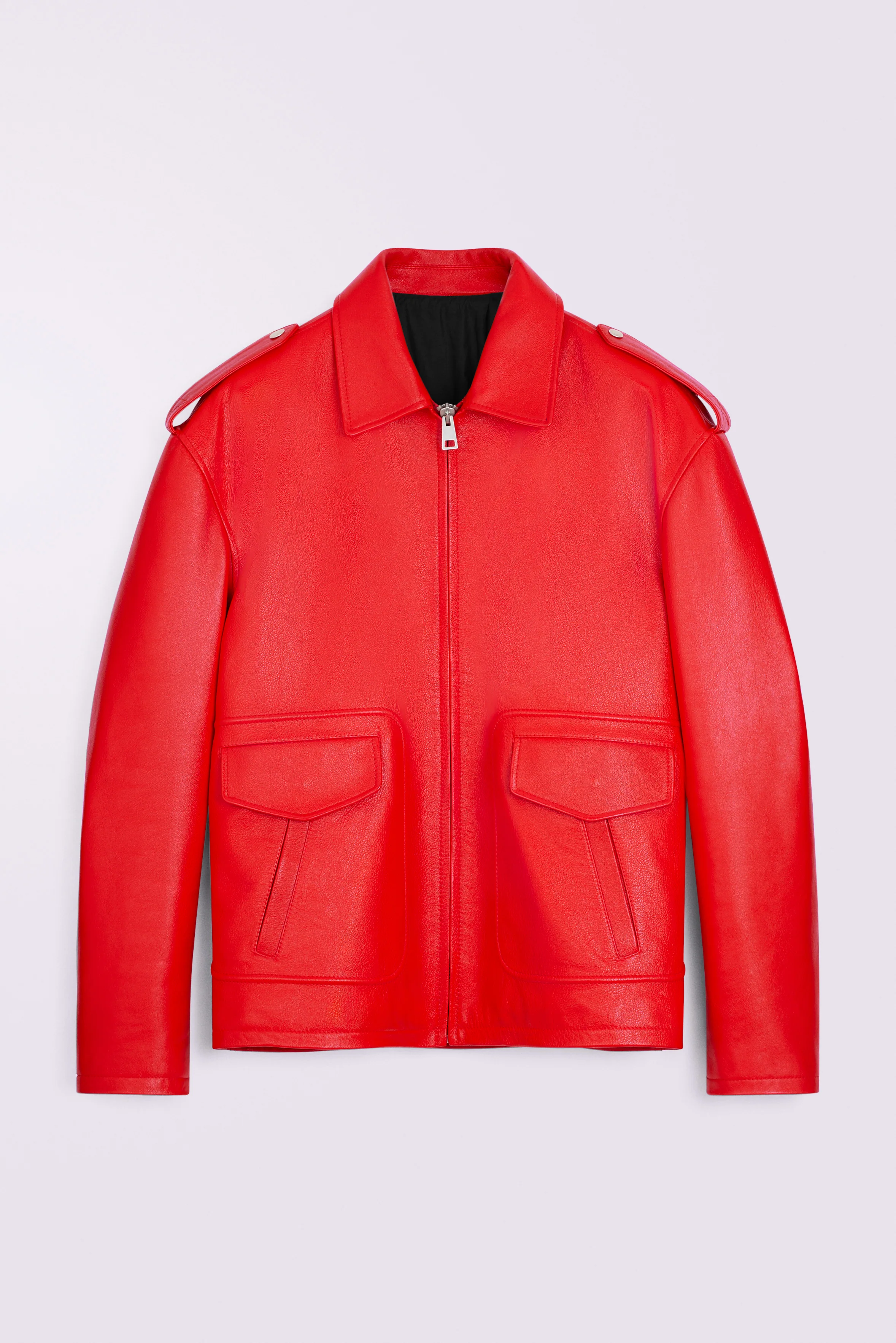 Cupid Leather Jacket Red