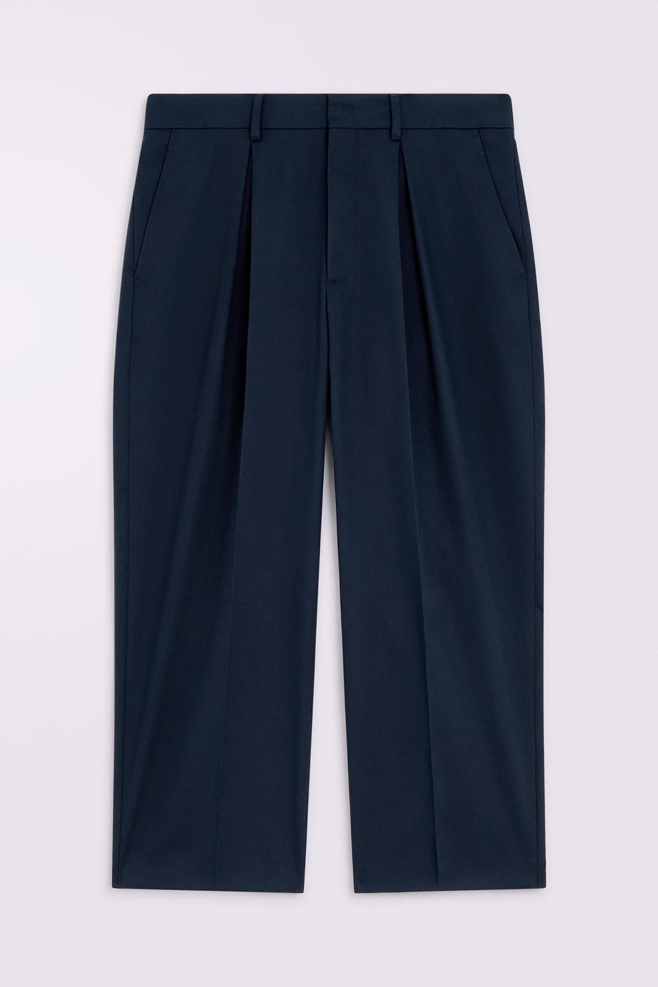 Embroidered Chino Trousers Navy