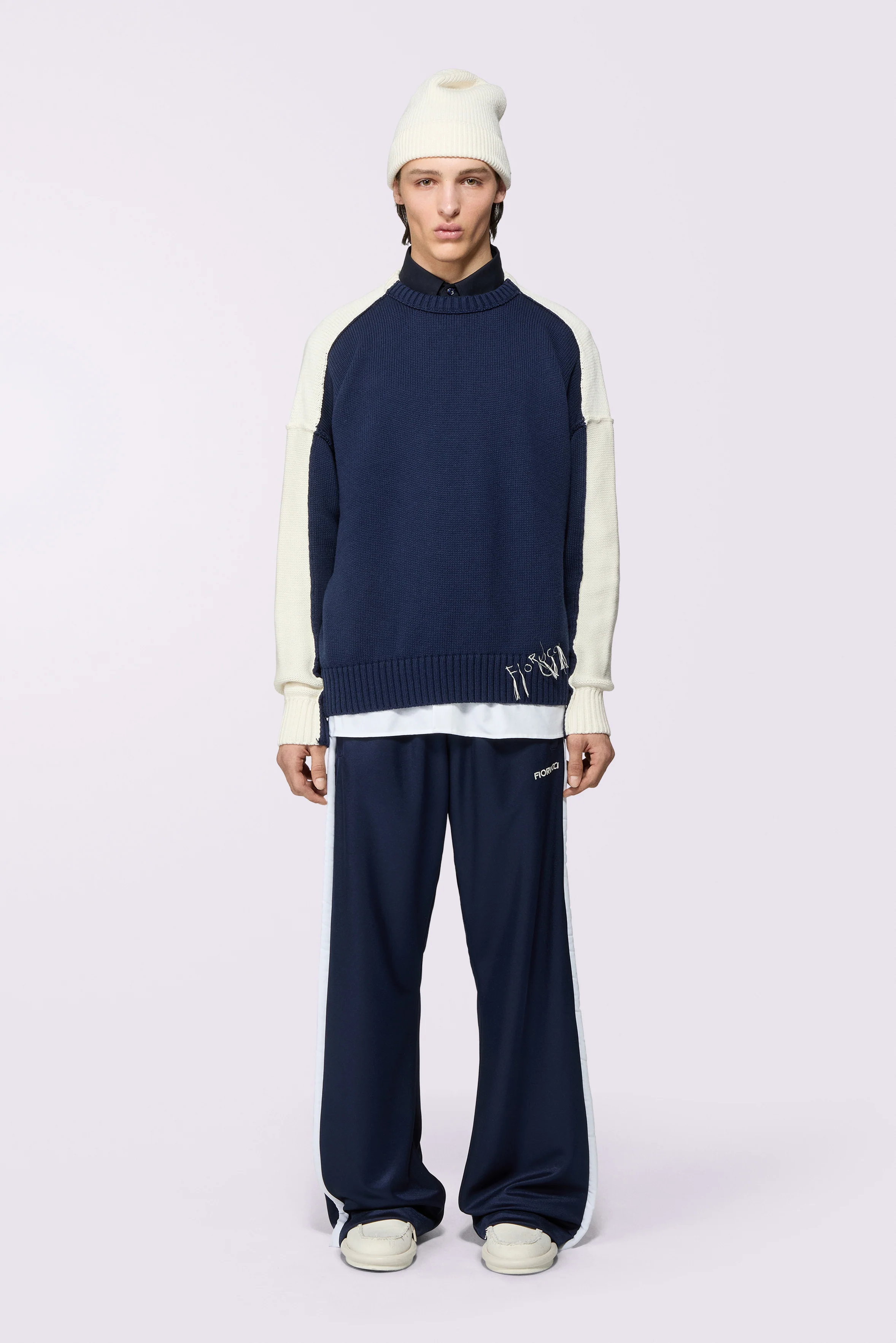 Embroidered Knit Jumper Navy - Image 2