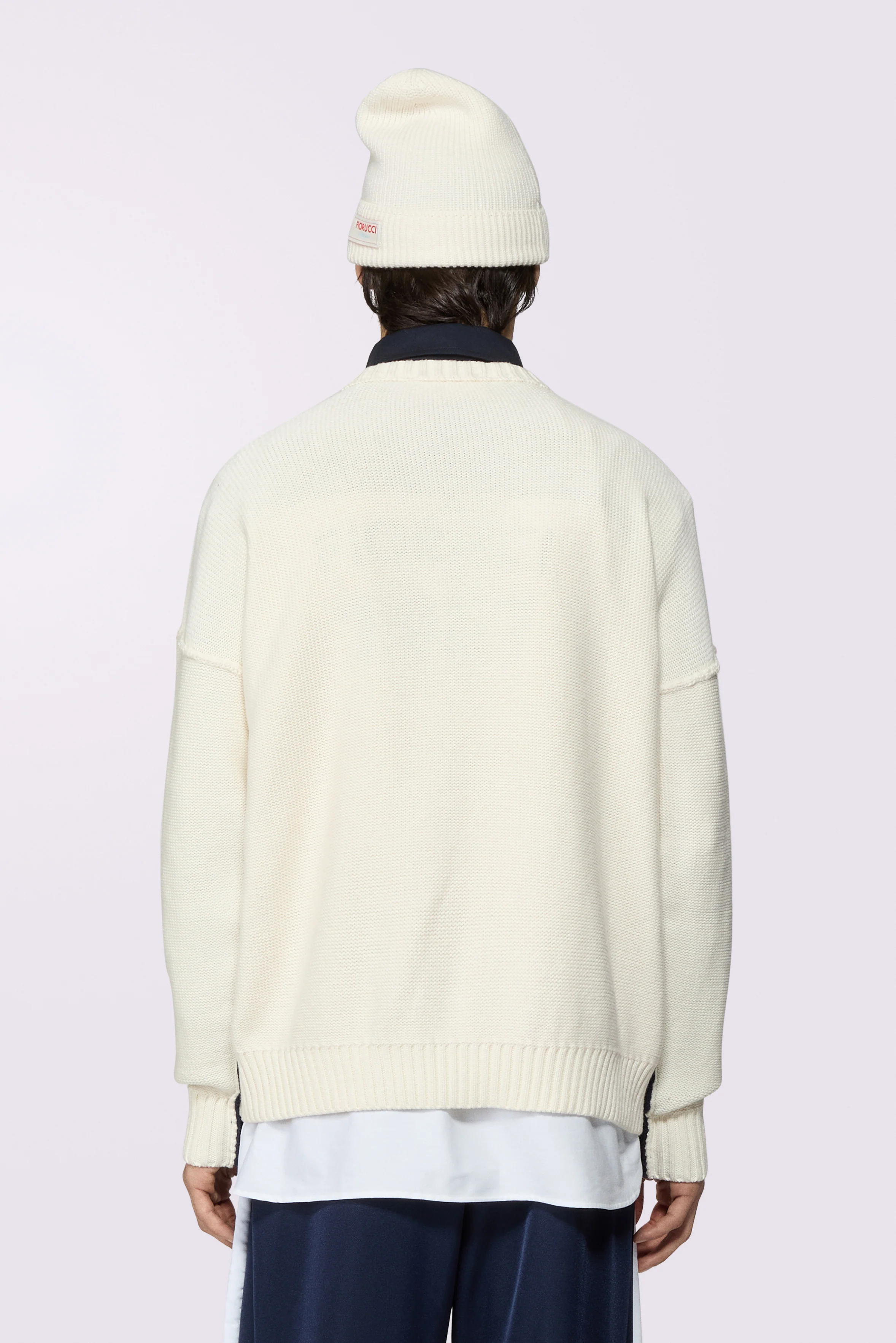 Embroidered Knit Jumper Navy - Image 3