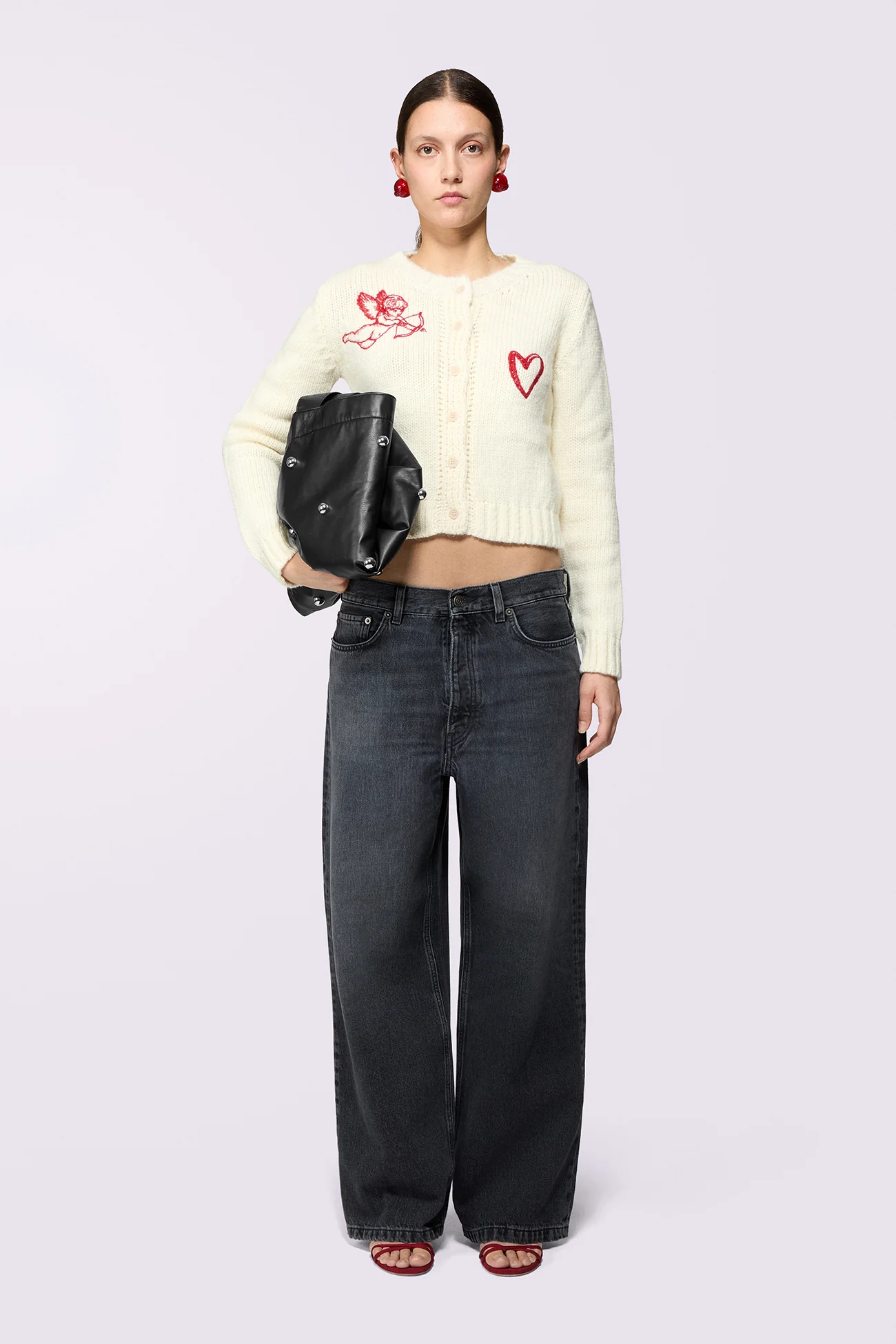 Faded Baggy Jeans Black - Image 2