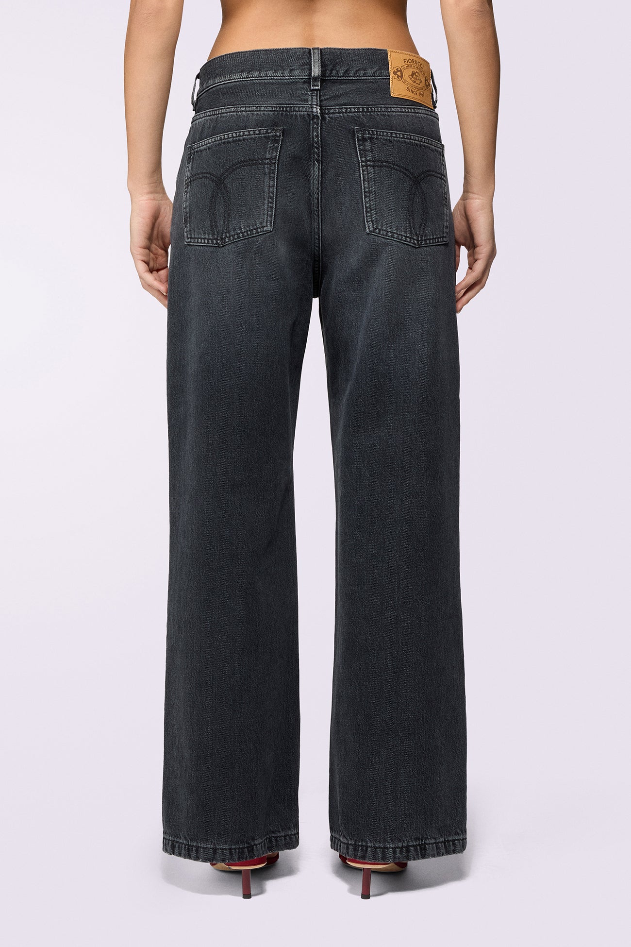 Faded Baggy Jeans Black - Image 3
