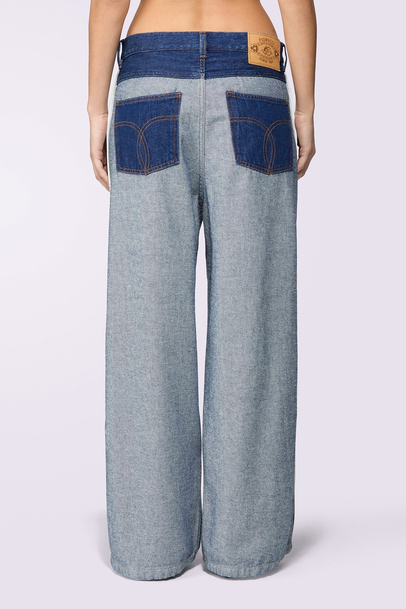 Inside Out Baggy Jeans Deep Blue - Image 3