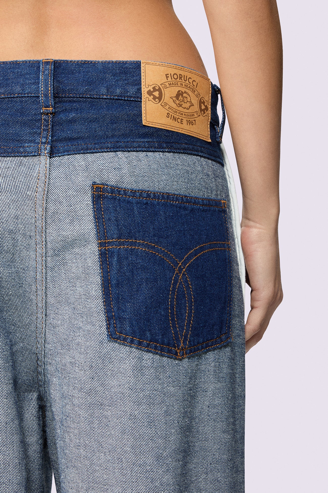 Inside Out Baggy Jeans Deep Blue - Image 4
