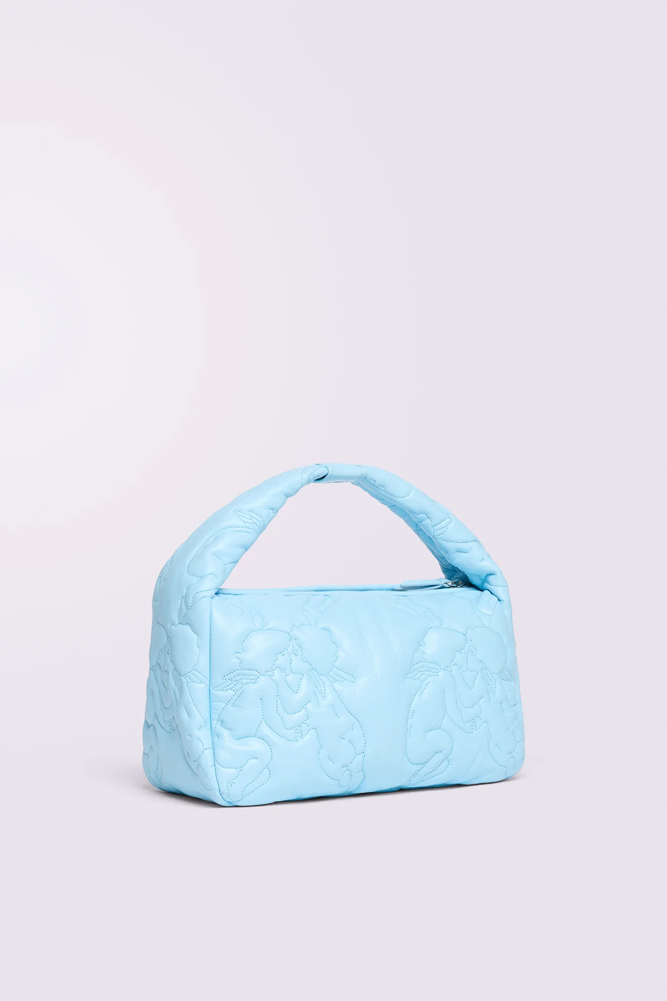 Kissing Angels Quilted Mini Bag Light Blue - Image 3