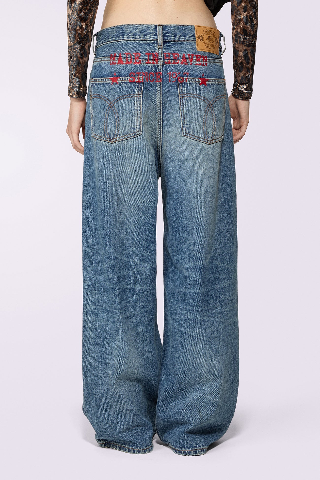 Made In Heaven Baggy Jeans Mid Blue - Image 3