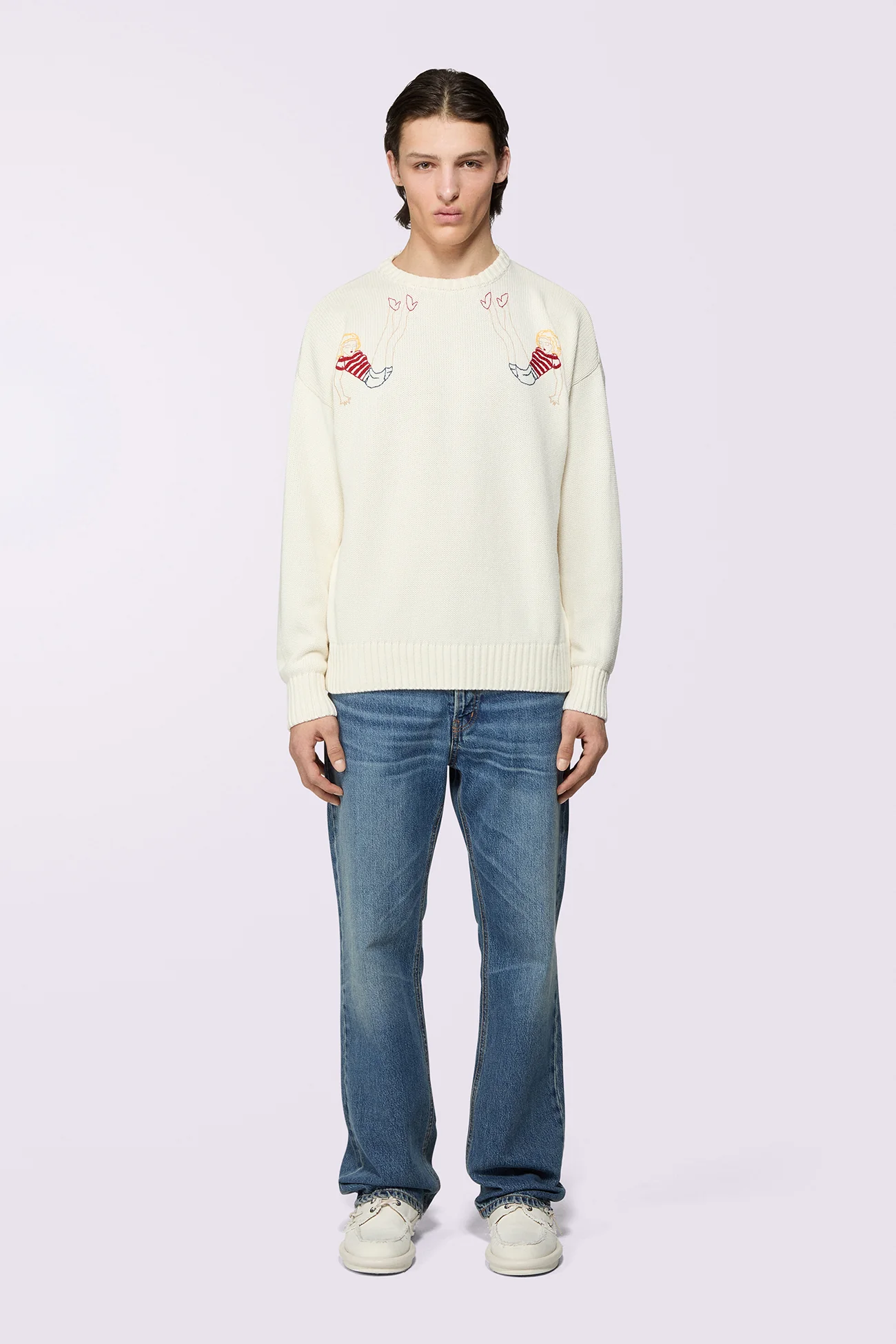 Made In Heaven Straight Fit Jeans Mid Blue - Image 2
