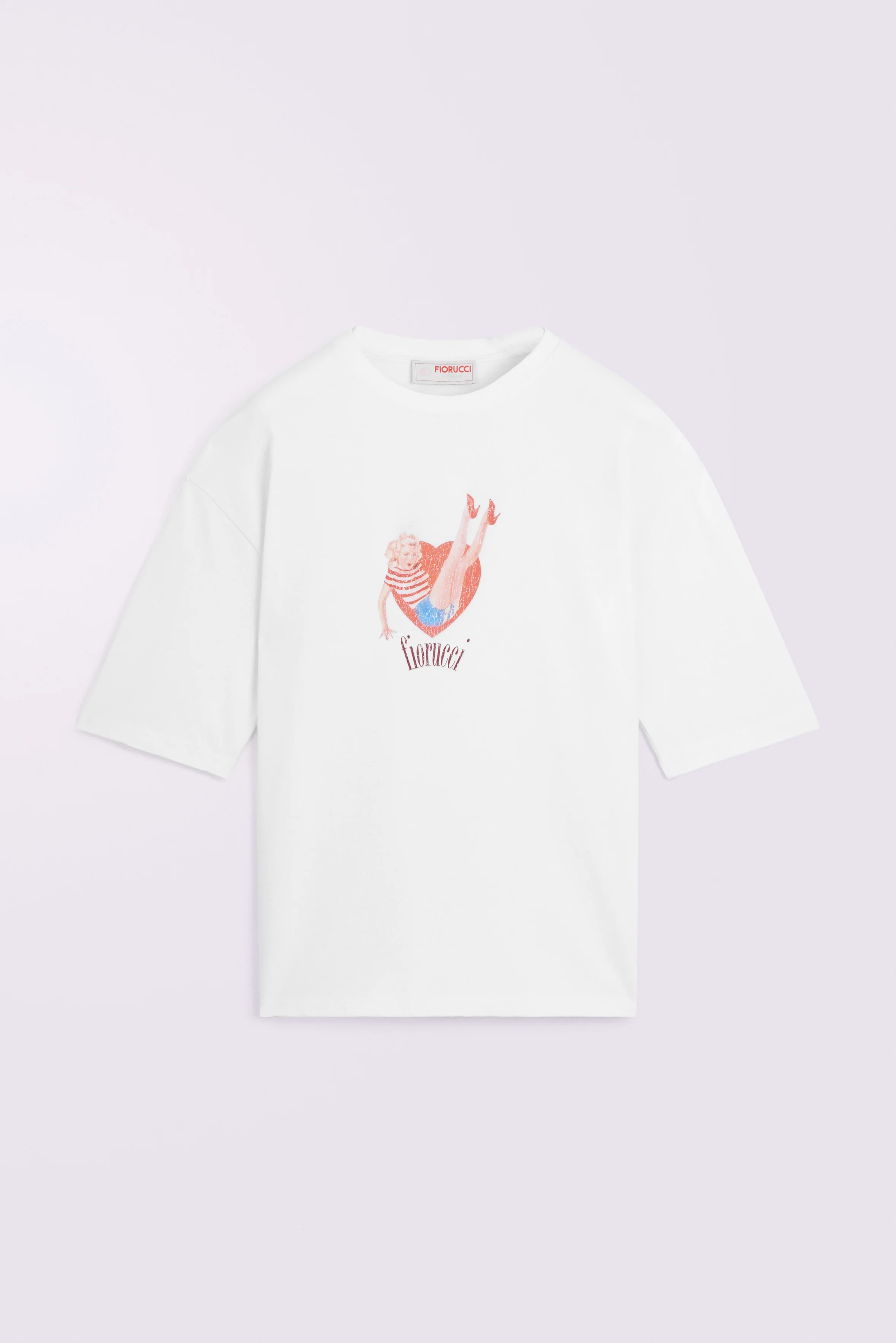 Pin Up Lover Relaxed T-Shirt White