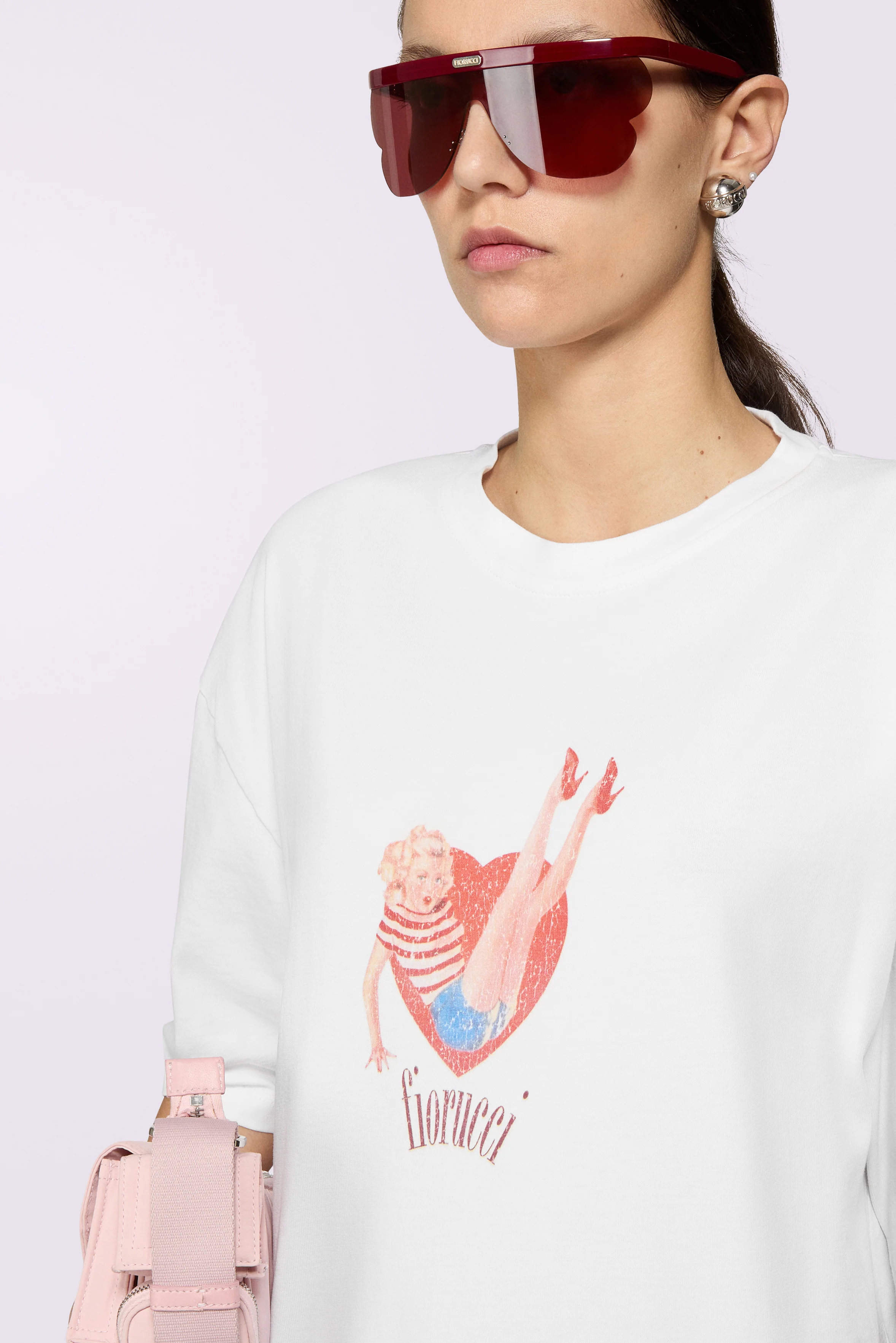 Pin Up Lover Relaxed T-Shirt White - Image 4