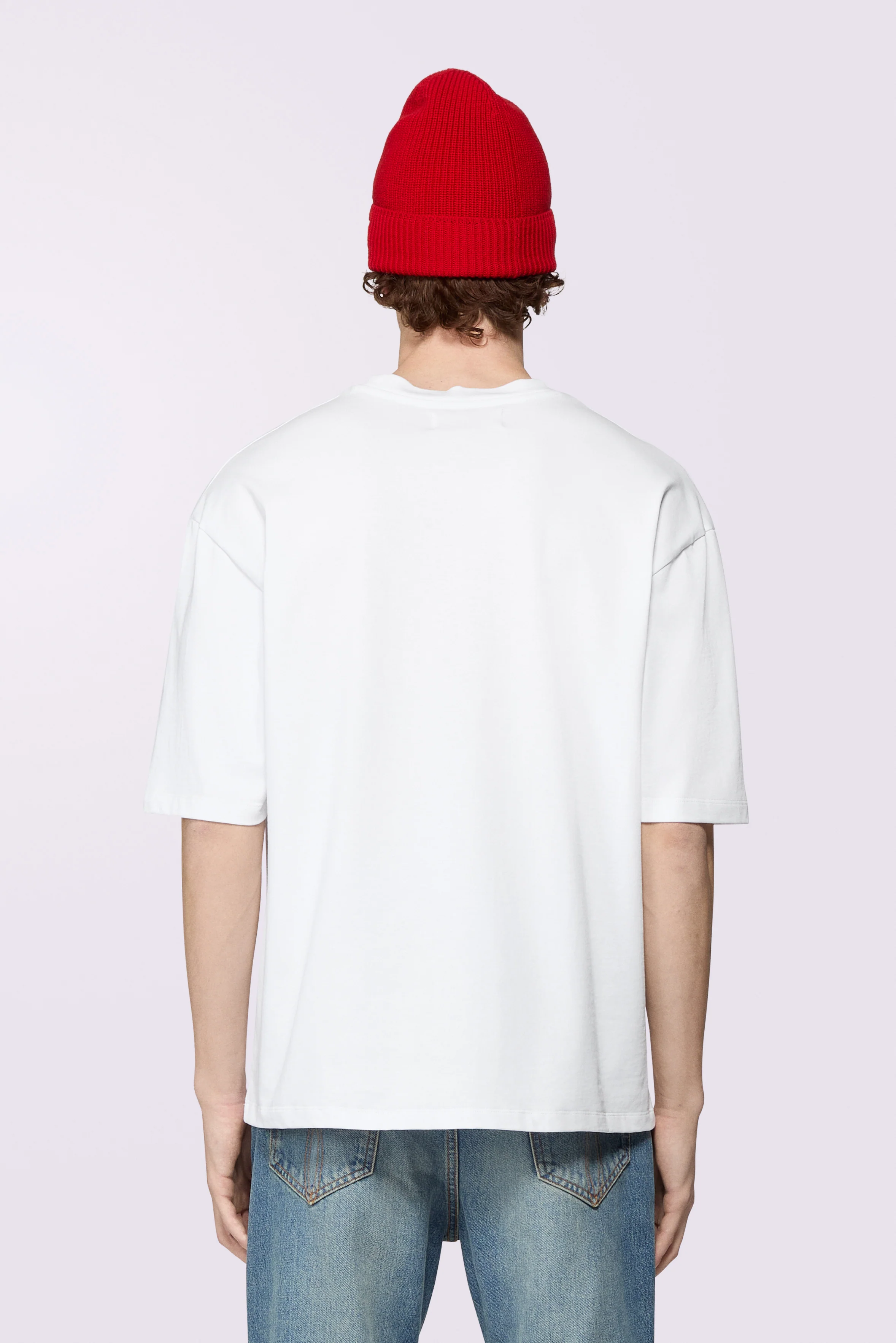 Skateboard Print Relaxed T-Shirt White - Image 3