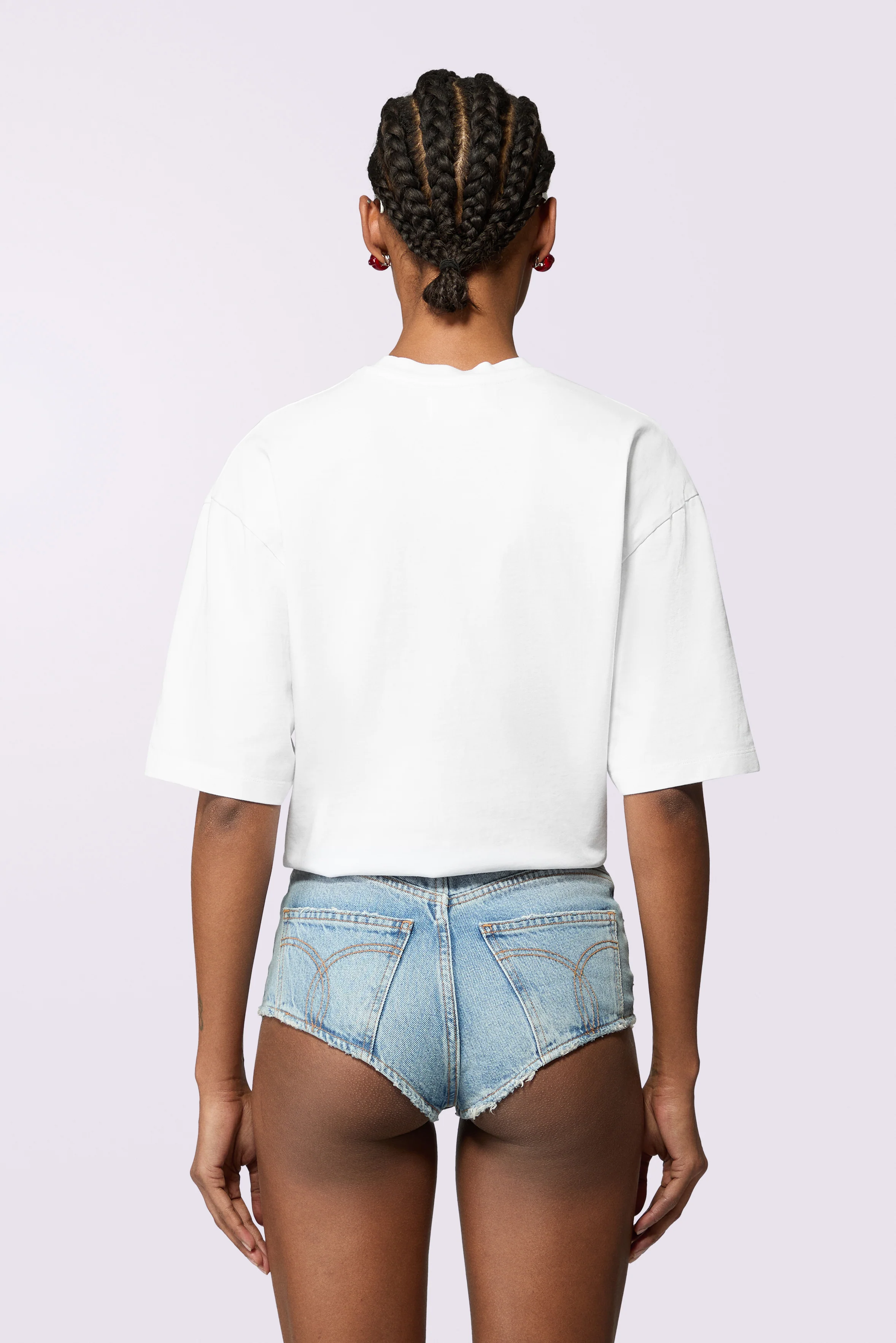 Skateboard Print Relaxed T-Shirt White - Image 3