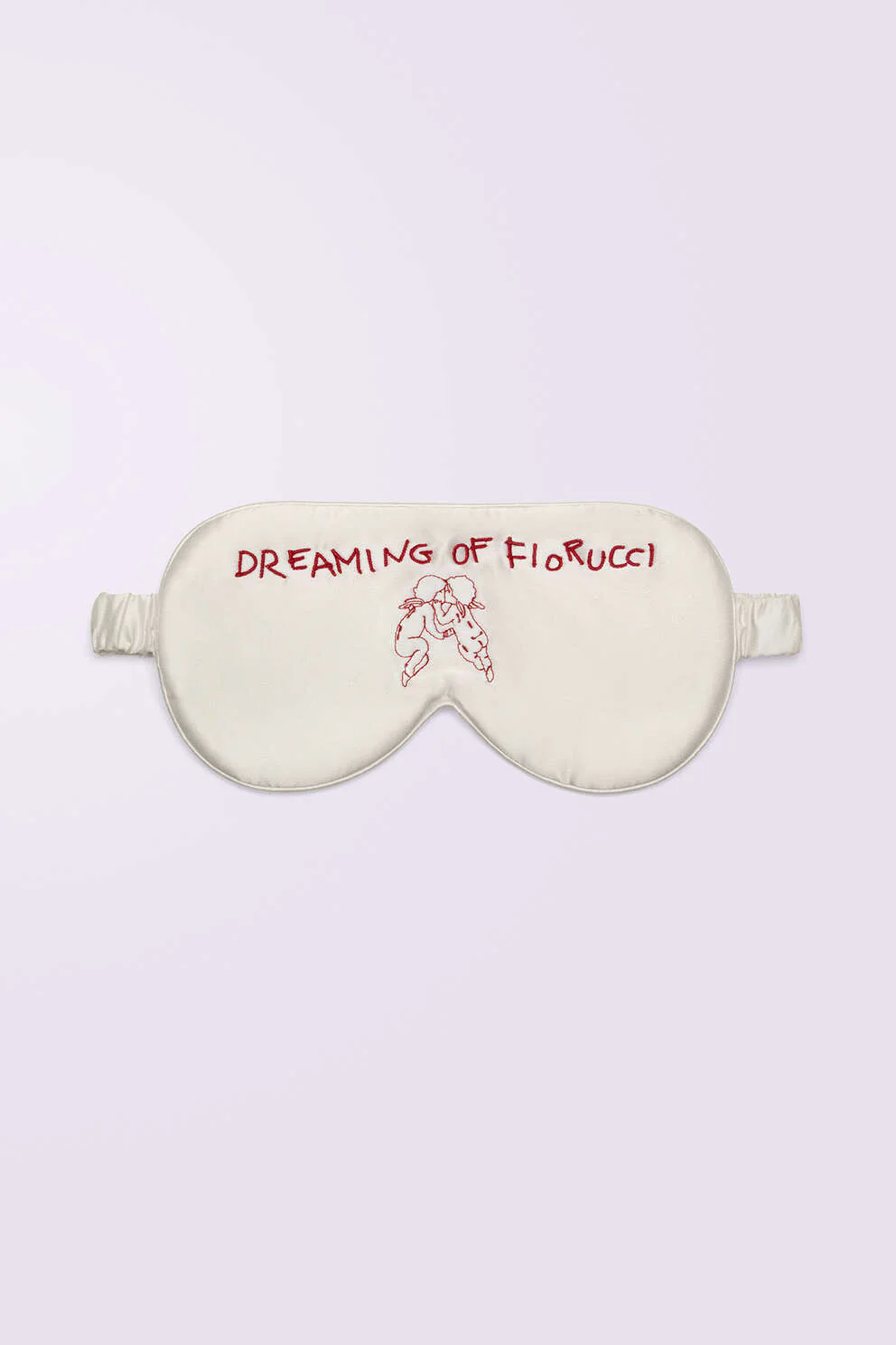 Angels Satin Eye Mask White