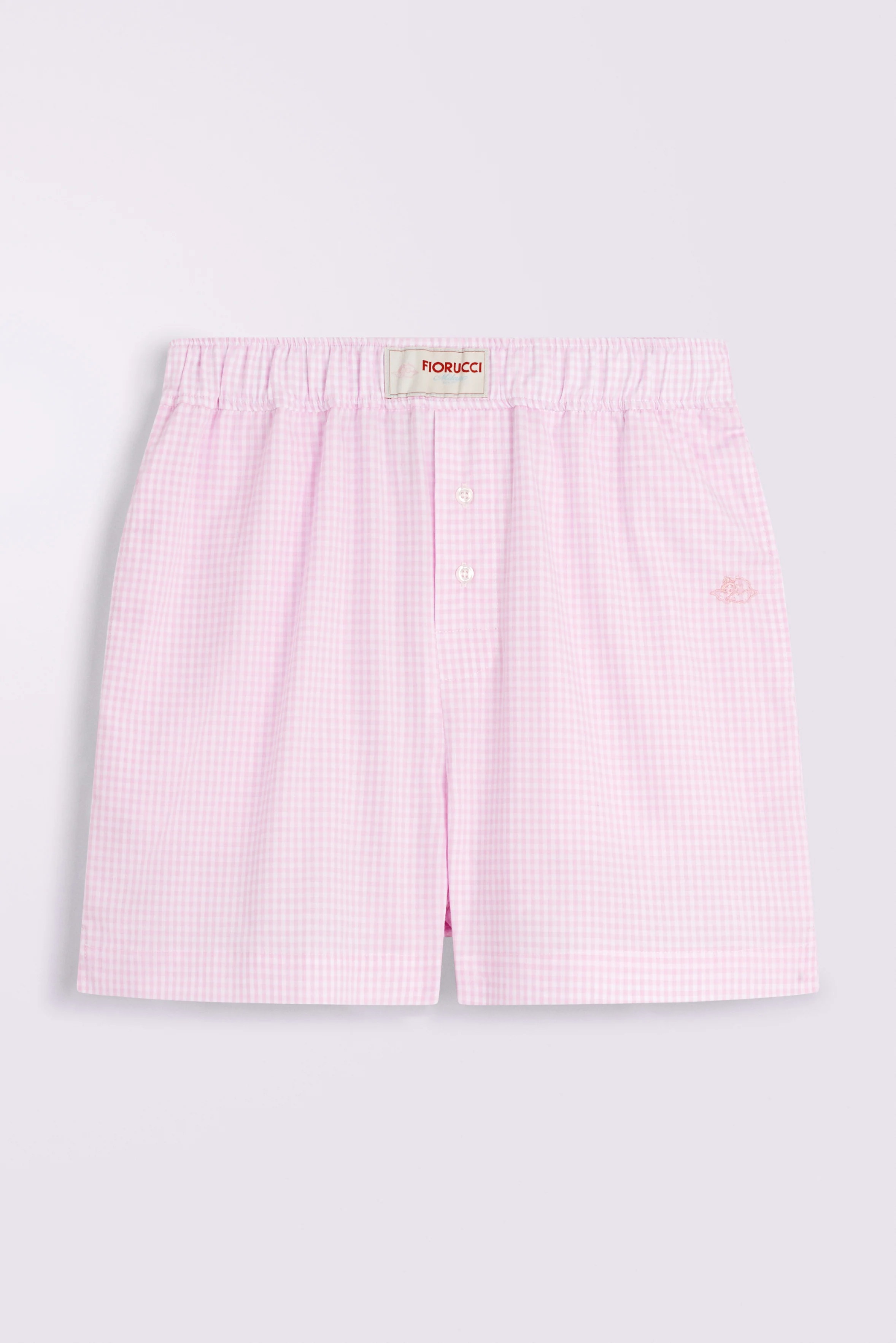 Gingham Logo Shorts Pink