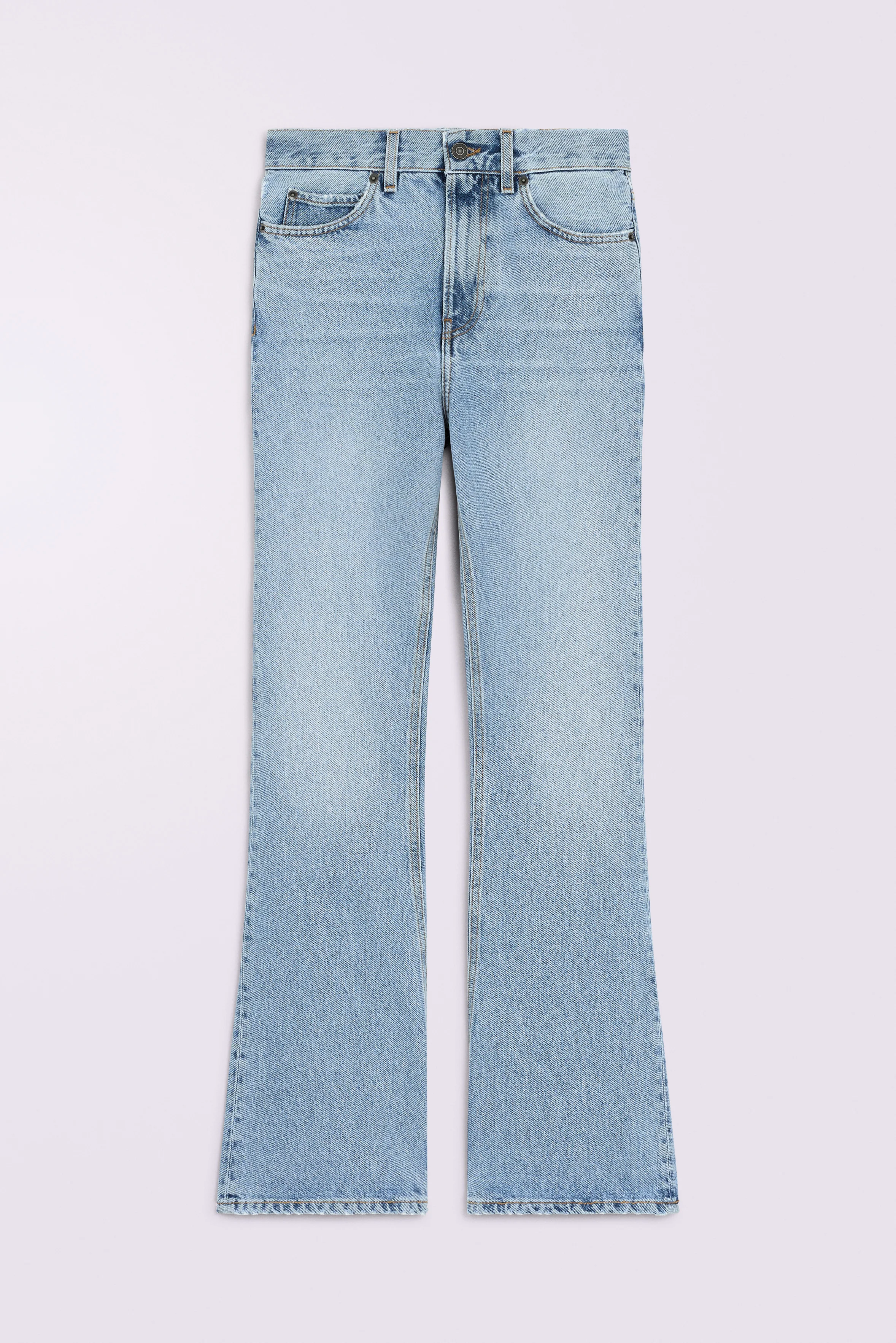 Heart Flare Jeans Light Blue