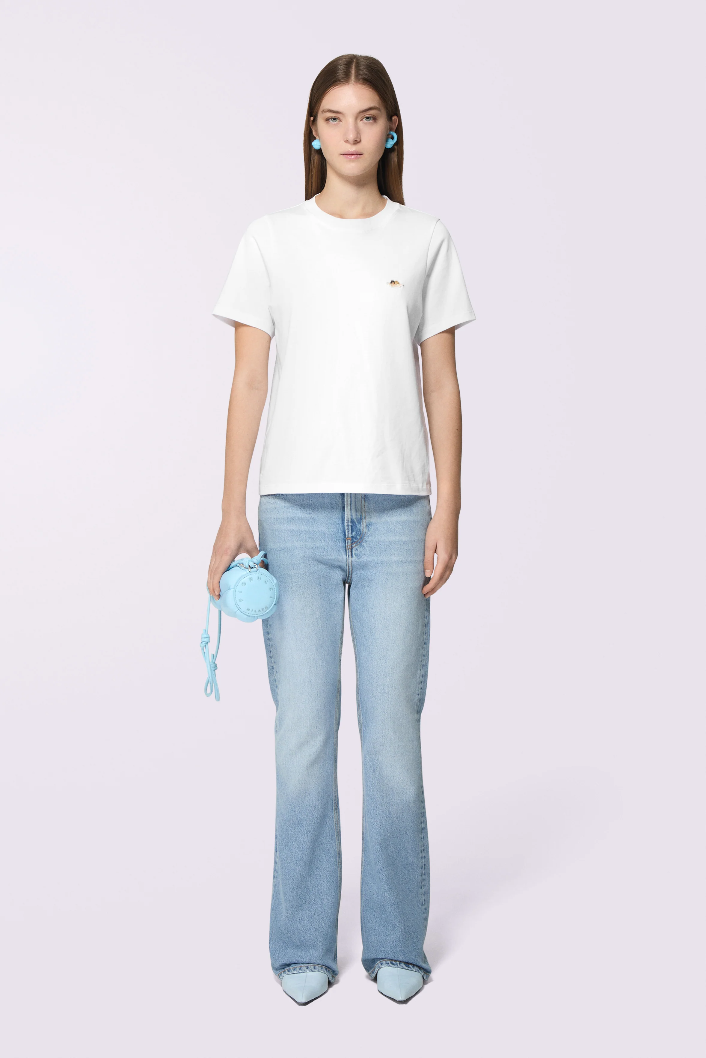 Heart Flare Jeans Light Blue - Image 2