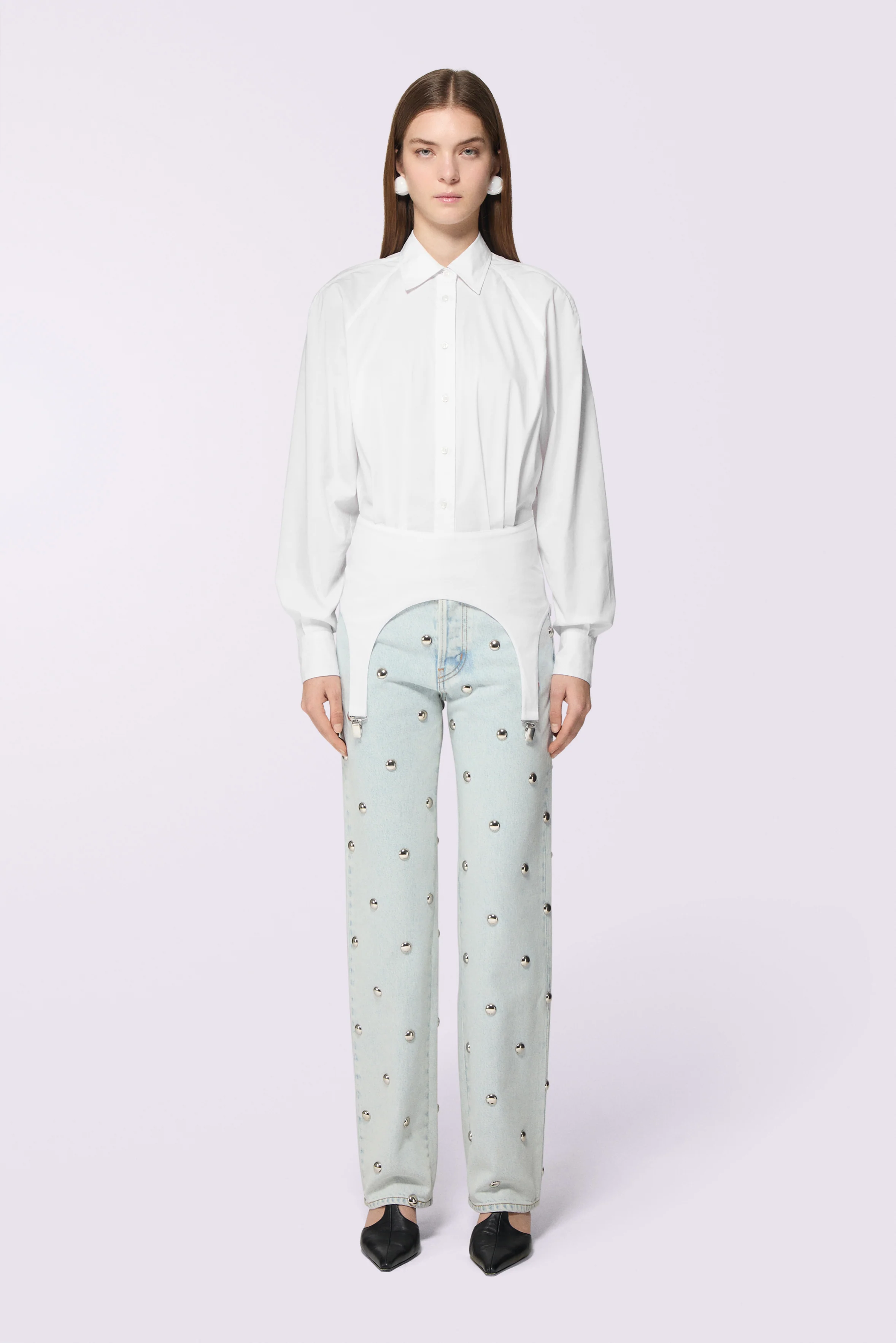 Suspender Shirt White - Image 2