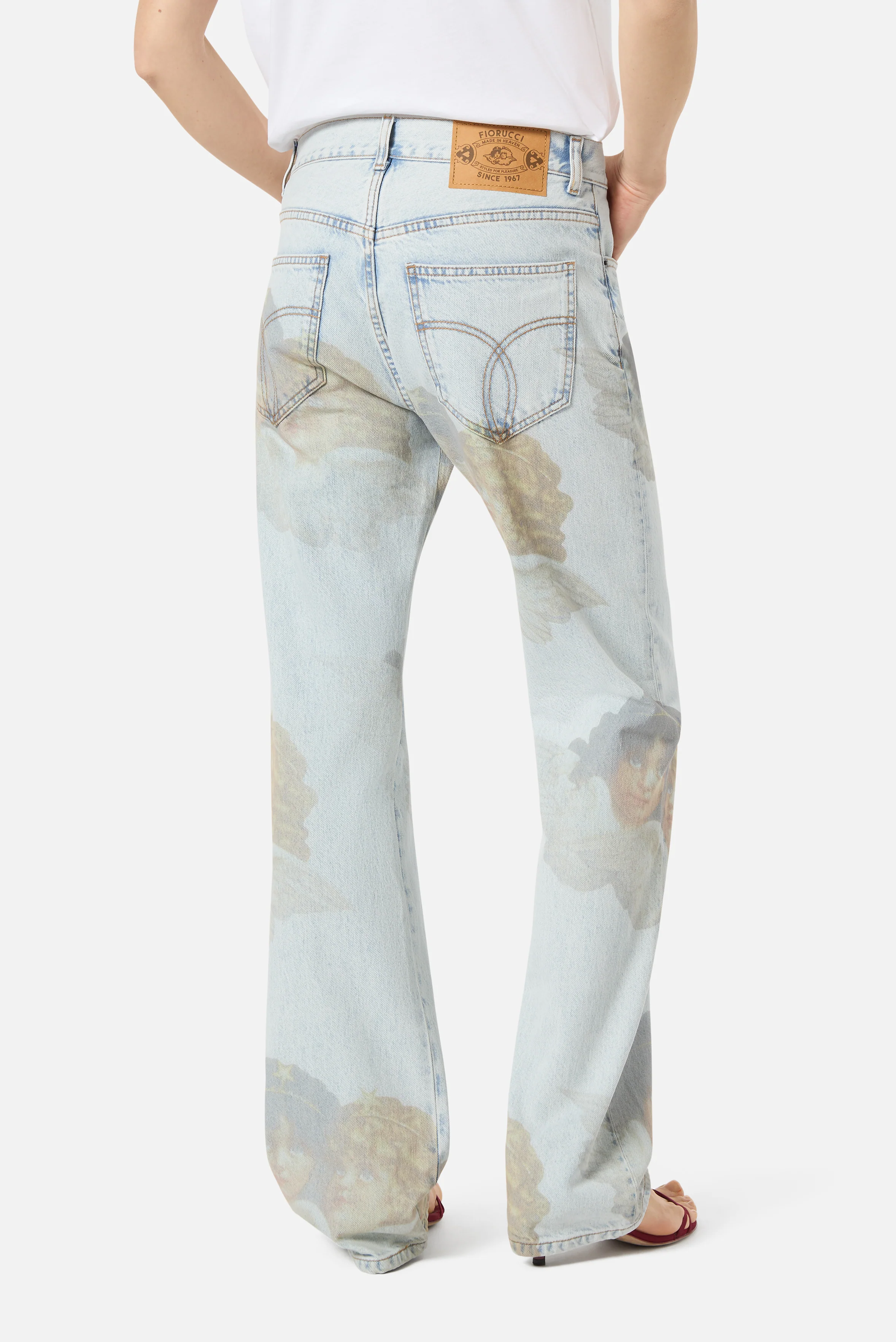 Angels Straight Fit Jeans Bleach Blue - Image 4