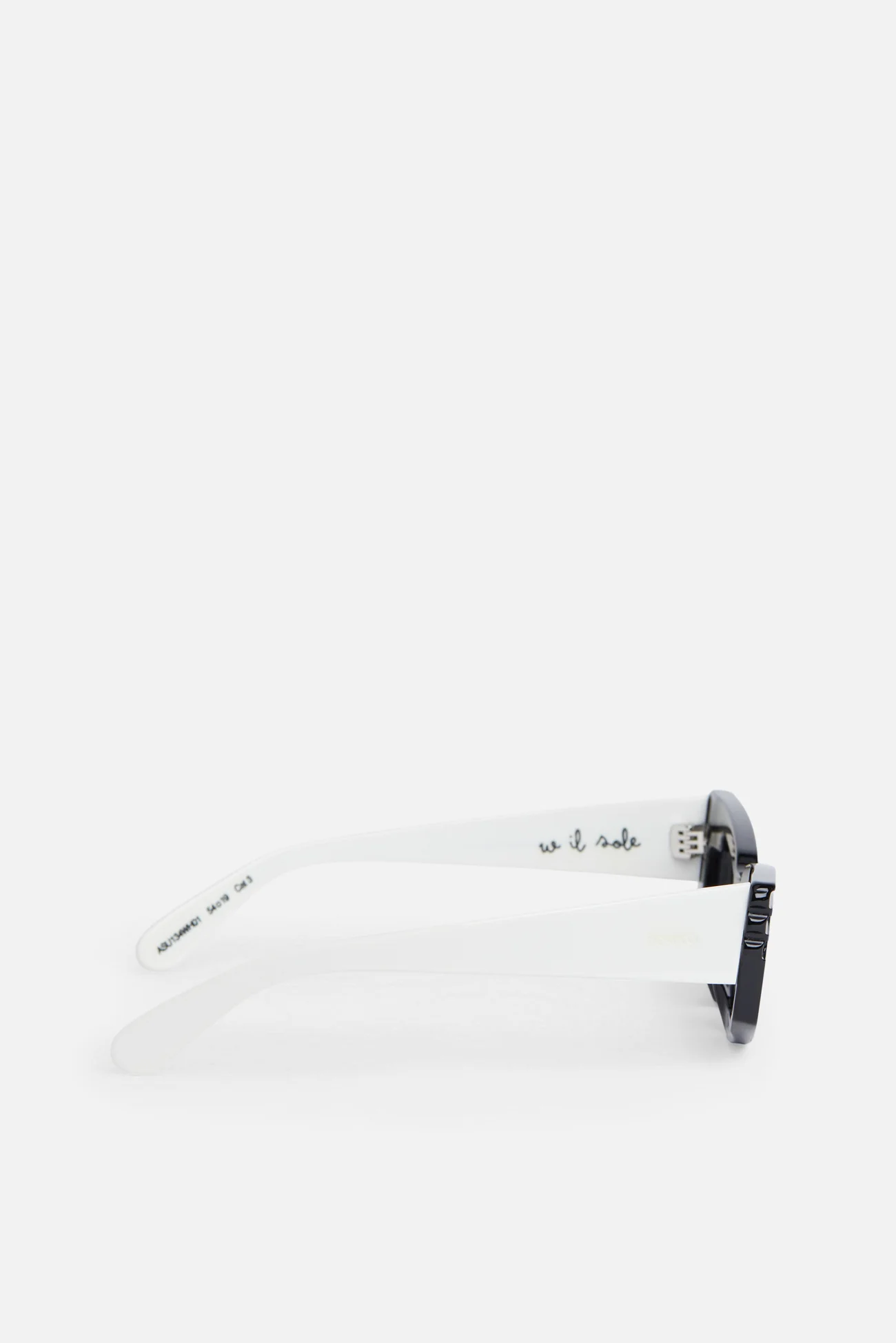Rectangular Wing Sunglasses White - Image 2