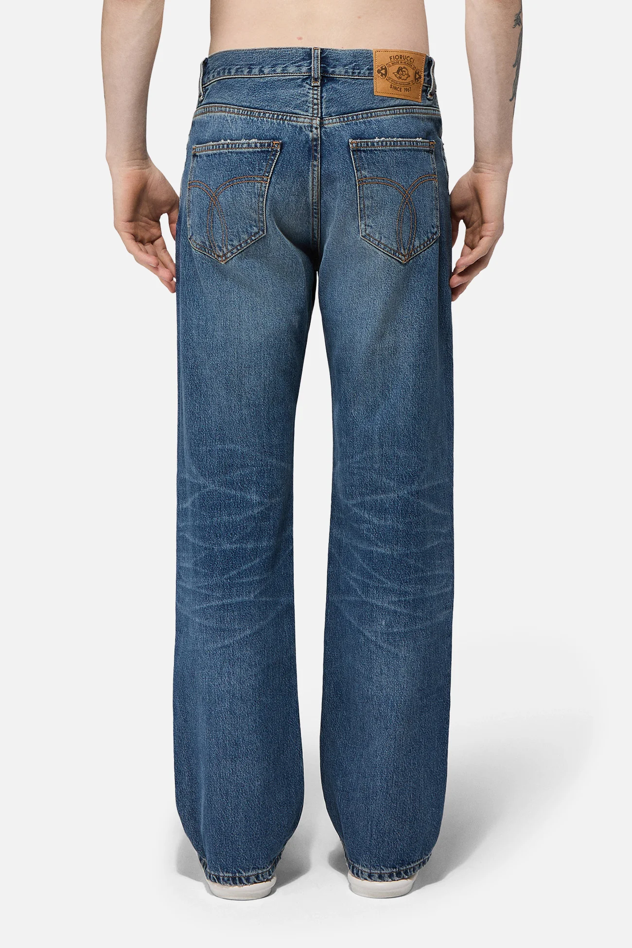 Straight Fit Jeans Mid Blue - Image 3