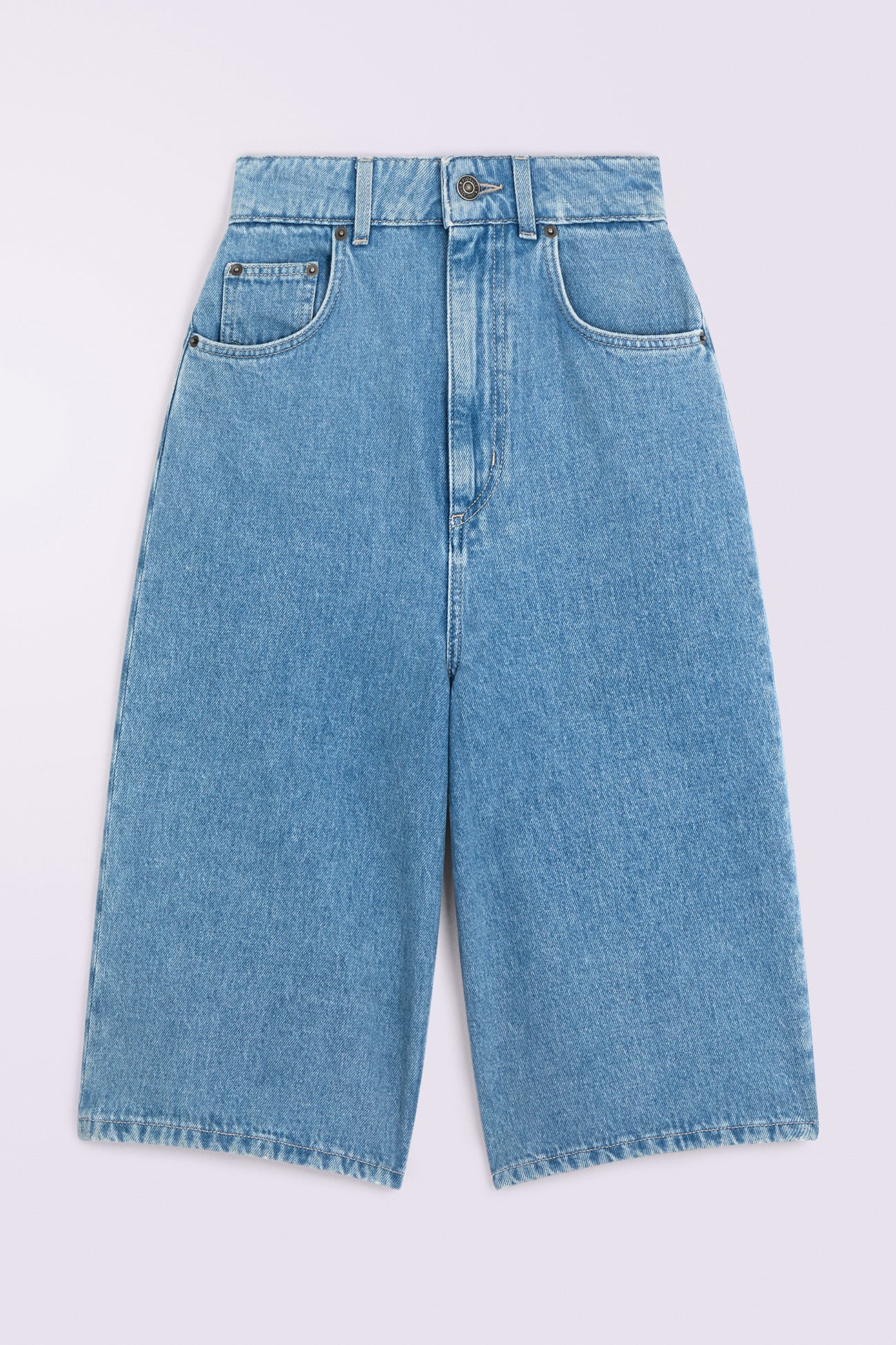 Denim Bermuda Shorts Baby Blue