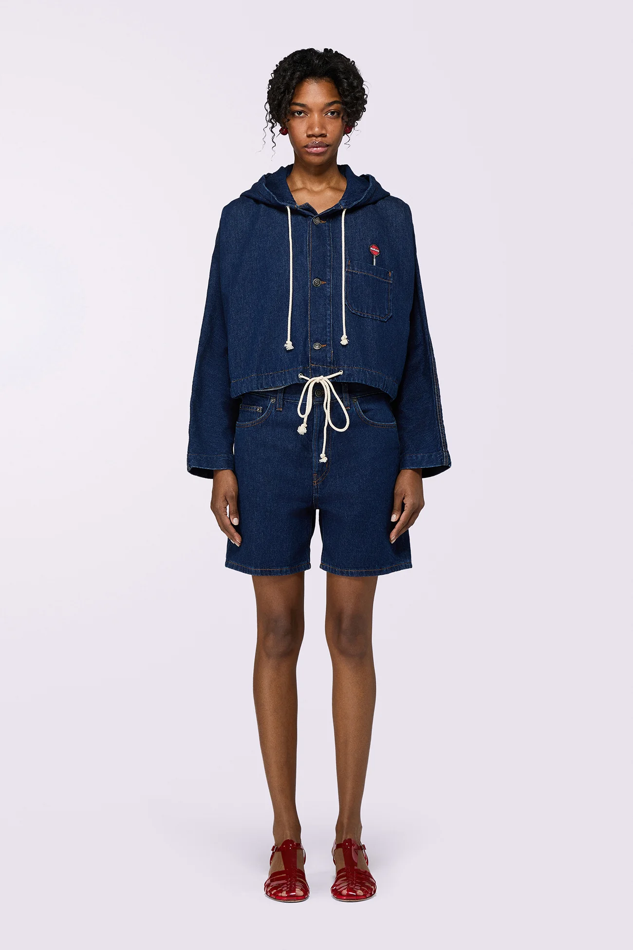 Denim Shorts Deep Blue - Image 2