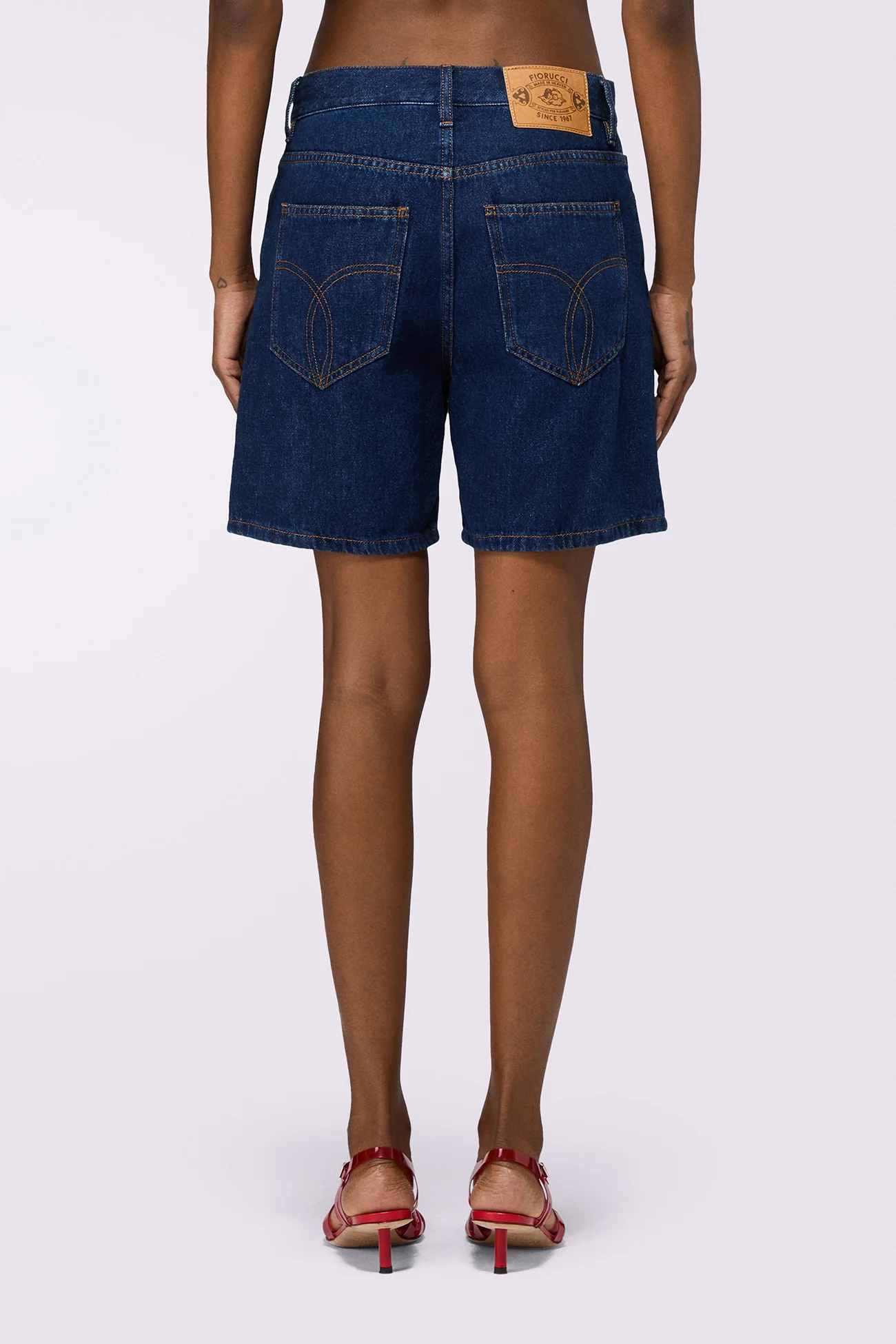Denim Shorts Deep Blue - Image 3