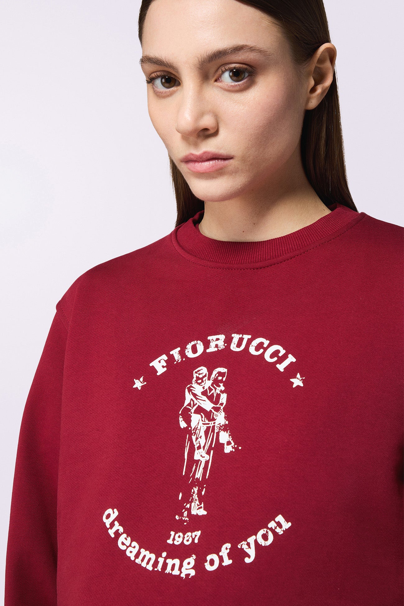 Dreaming Of You Sweatshirt Burgundy - Image 4