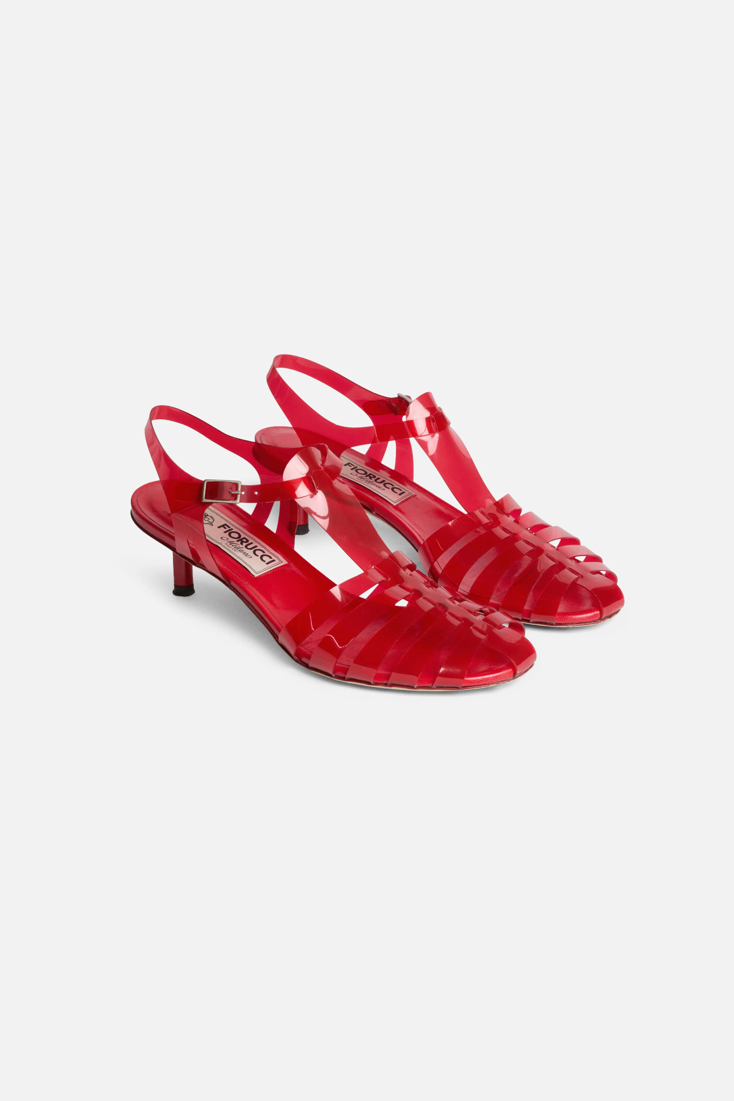 Jelly Kitten Heels Red - Image 3