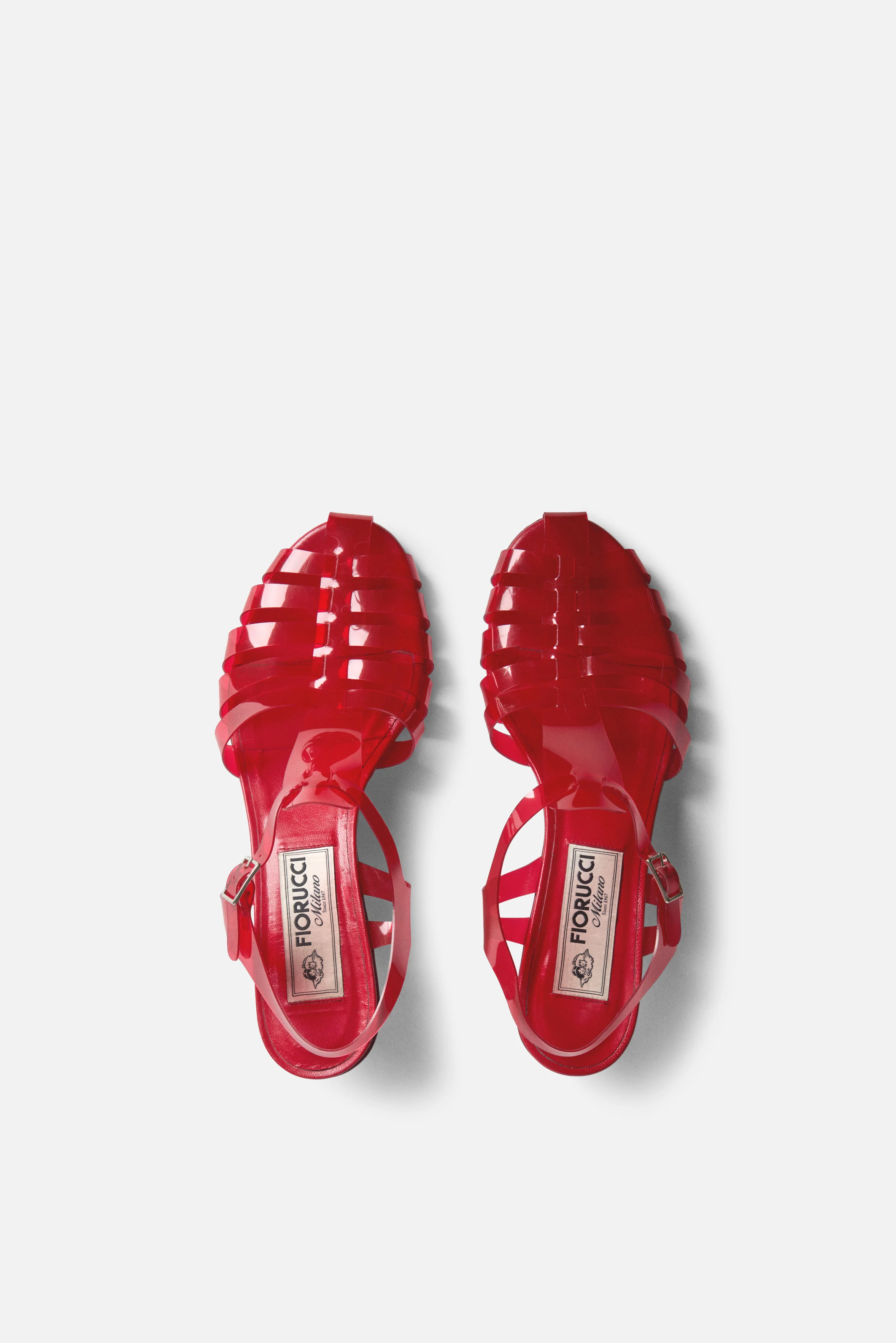 Jelly Kitten Heels Red - Image 4