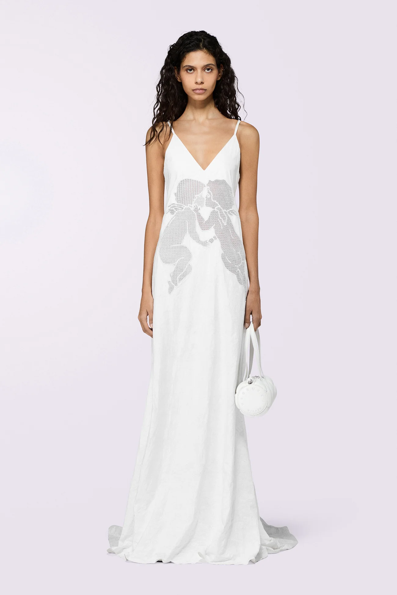Kissing Angels Slip Maxi Dress White - Image 2