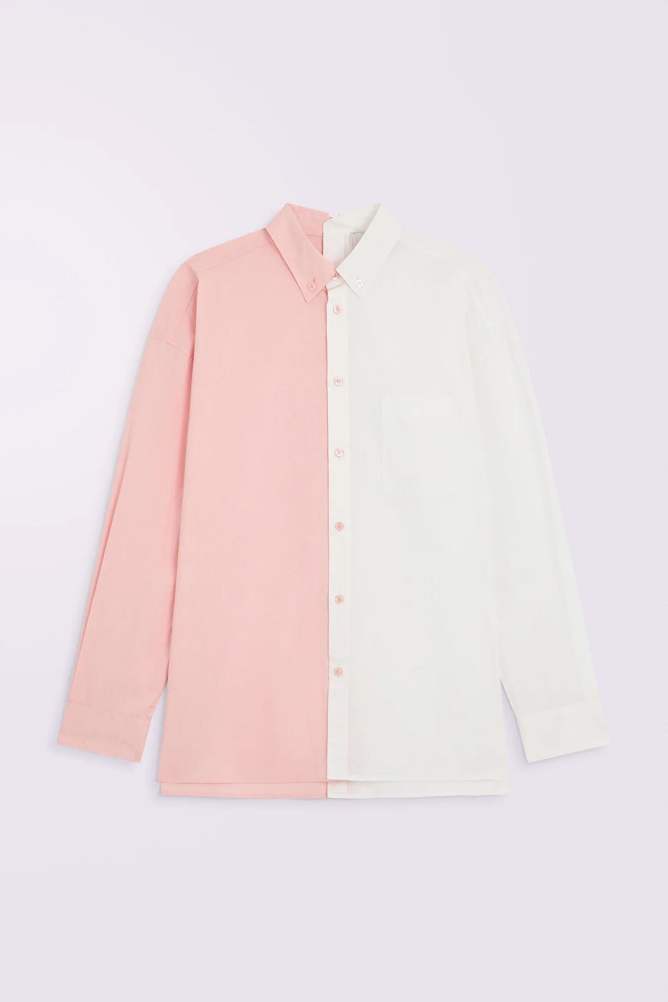 Open Back Shirt Pink